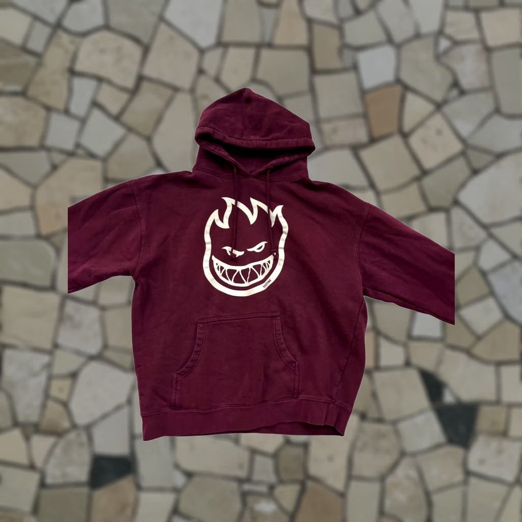 Spitfire Spitfire Burgundy Hoodie XL Graphic Flame Logo Pullover Sweatshirt Mens XL Burgandy (spelling corrected: burgundy) Size US XL / EU 56 / 4 - 1 Thumbnail