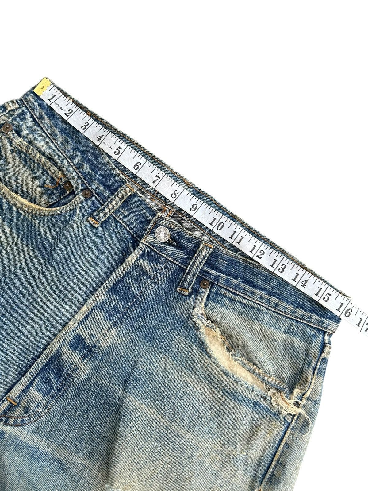 Levi's × Vintage 60s-70s THRASHED Levi's 6 Selvedge Vintage Denim Jeans Size US 32 / EU 48 - 17 Thumbnail