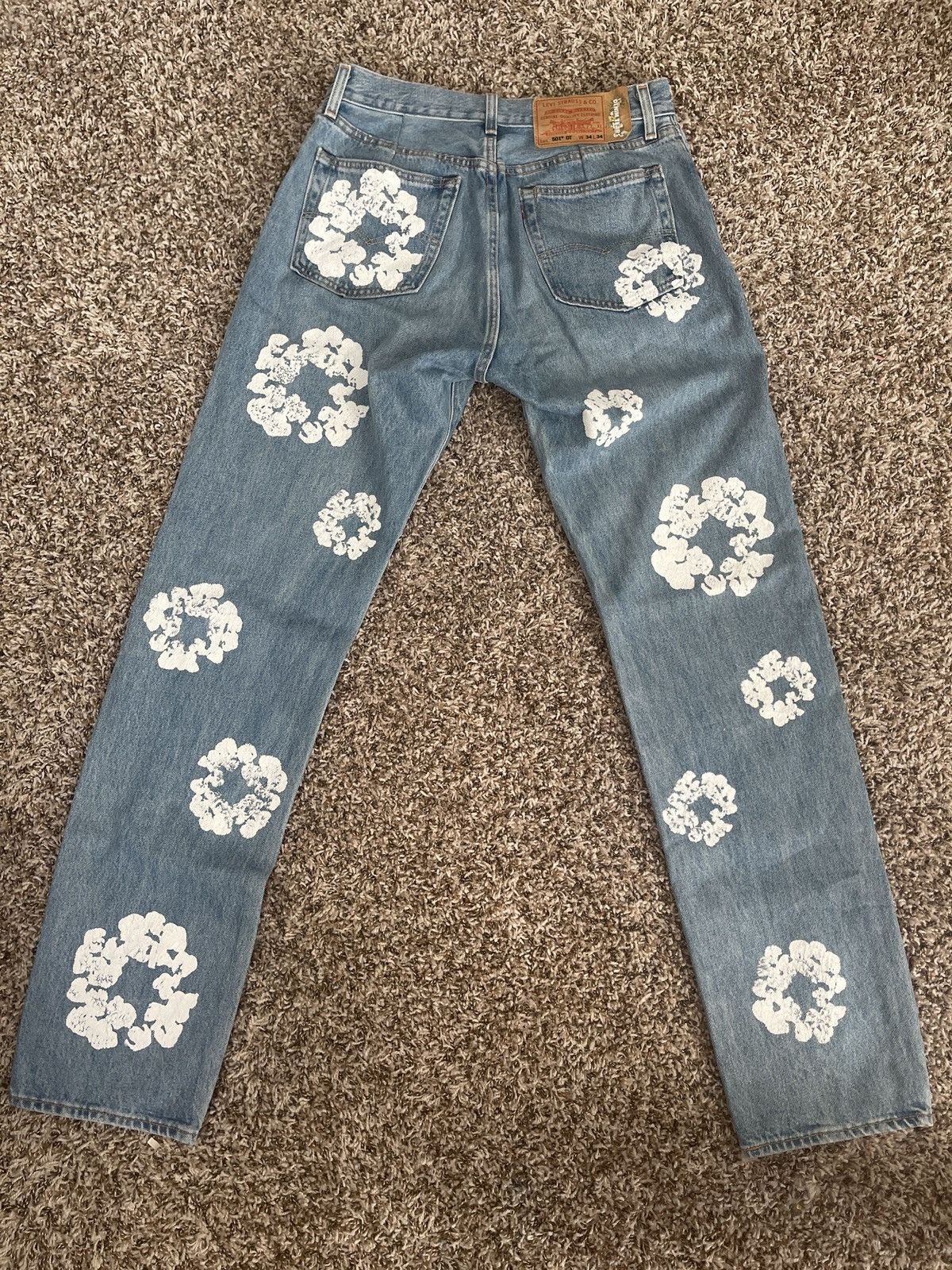 DENIM TEARS × Levi's Denim Tears x Levi’s Cotton Wreath Jeans Size US 34 / EU 50 - 2 Thumbnail