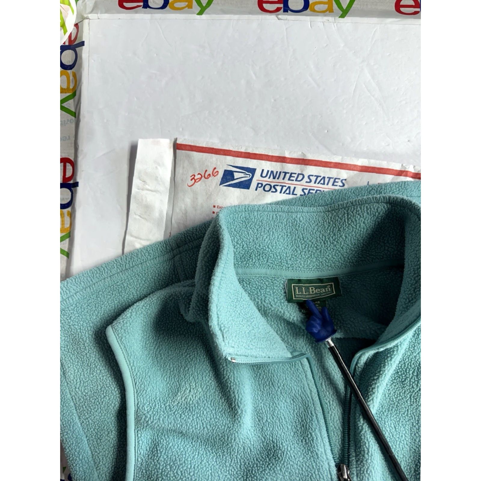 Vintage LL Bean Vest Womens Size Medium Polartec Light Blue Full Zip Size M / US 6-8 / IT 42-44 - 8 Thumbnail