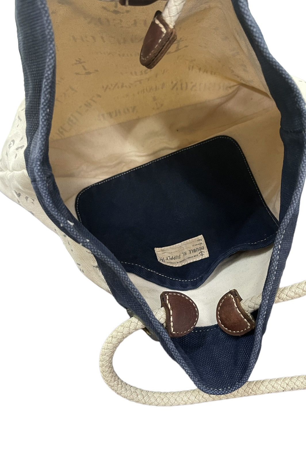 RRL Ralph Lauren Double RL Ralph Lauren Cotton Canvas RRL Tote Bag 2🟩 Size ONE SIZE - 20 Thumbnail