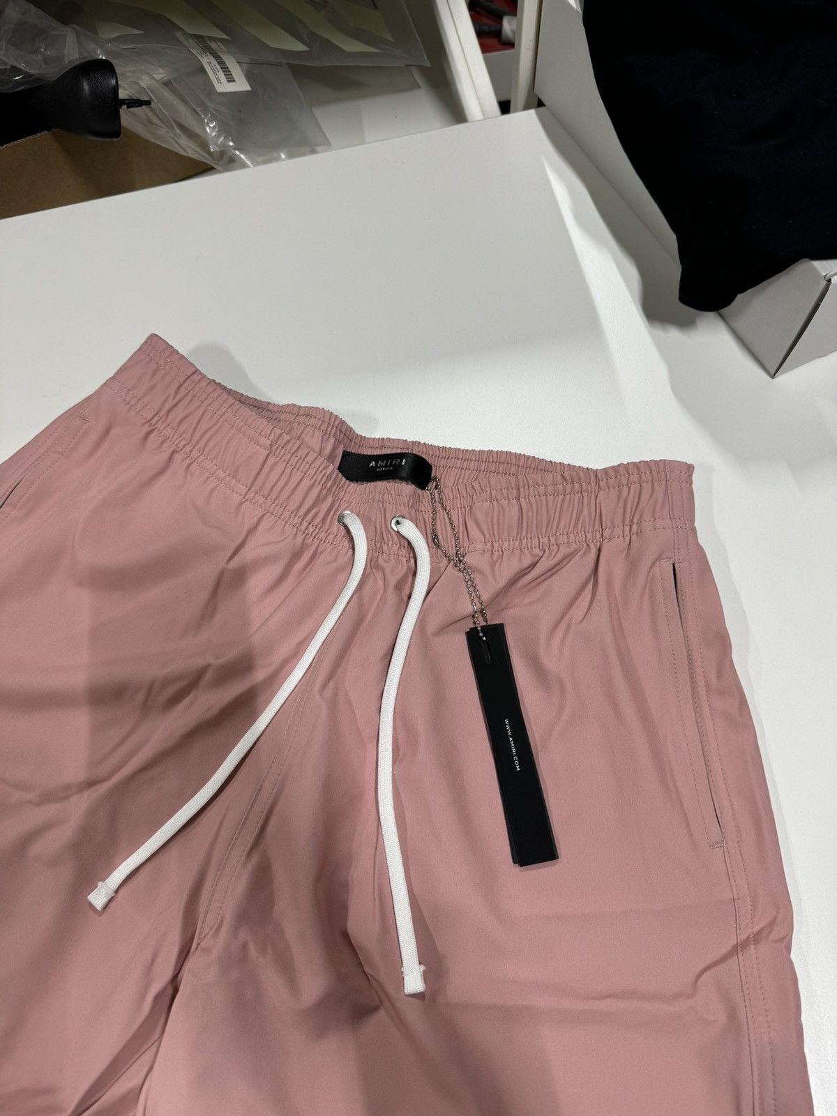 Amiri Amiri Logo Swim Shorts NEW 500$ Size US 30 / EU 46 - 4 Thumbnail