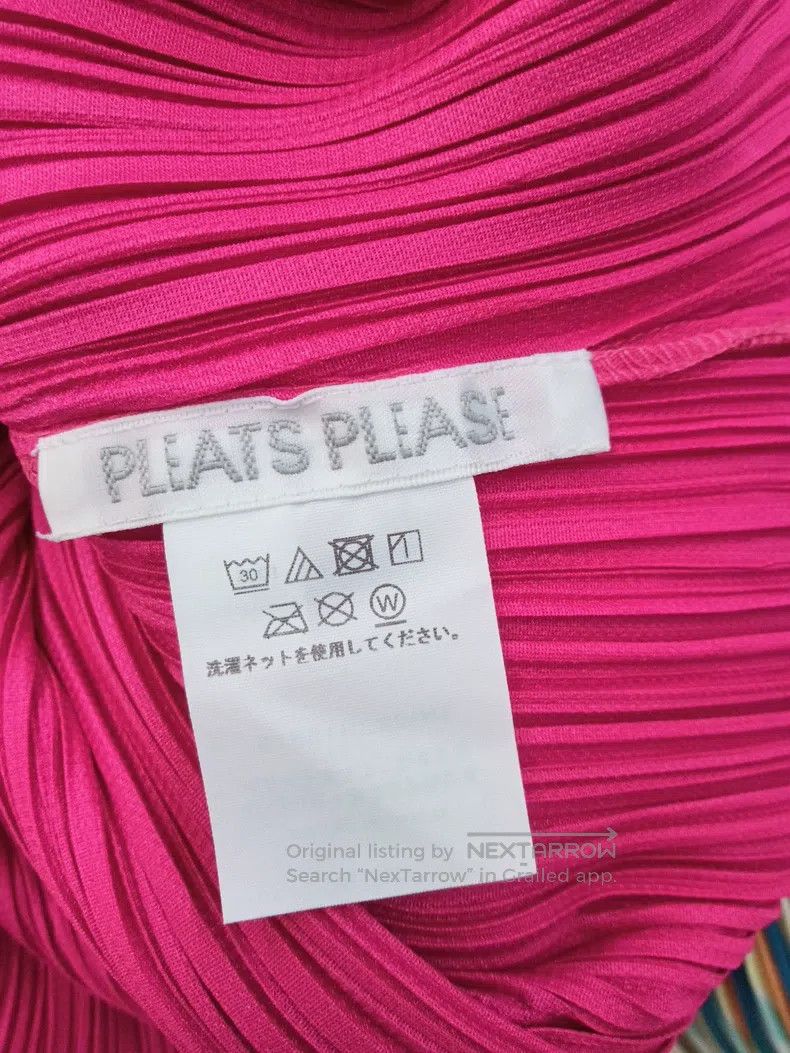 Issey Miyake Issey Miyake Pleated Dress - Peach Pink Size L / US 10 / IT 46 - 2 Thumbnail