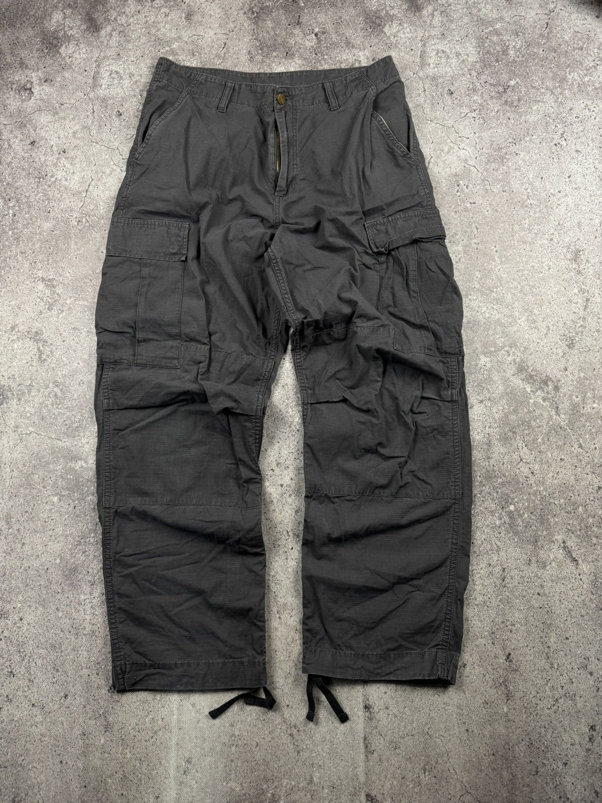 Carhartt Vintage Carhartt Cargo Baggy Pants Y2K Japanese 34x34 Size US 31 - 3 Thumbnail