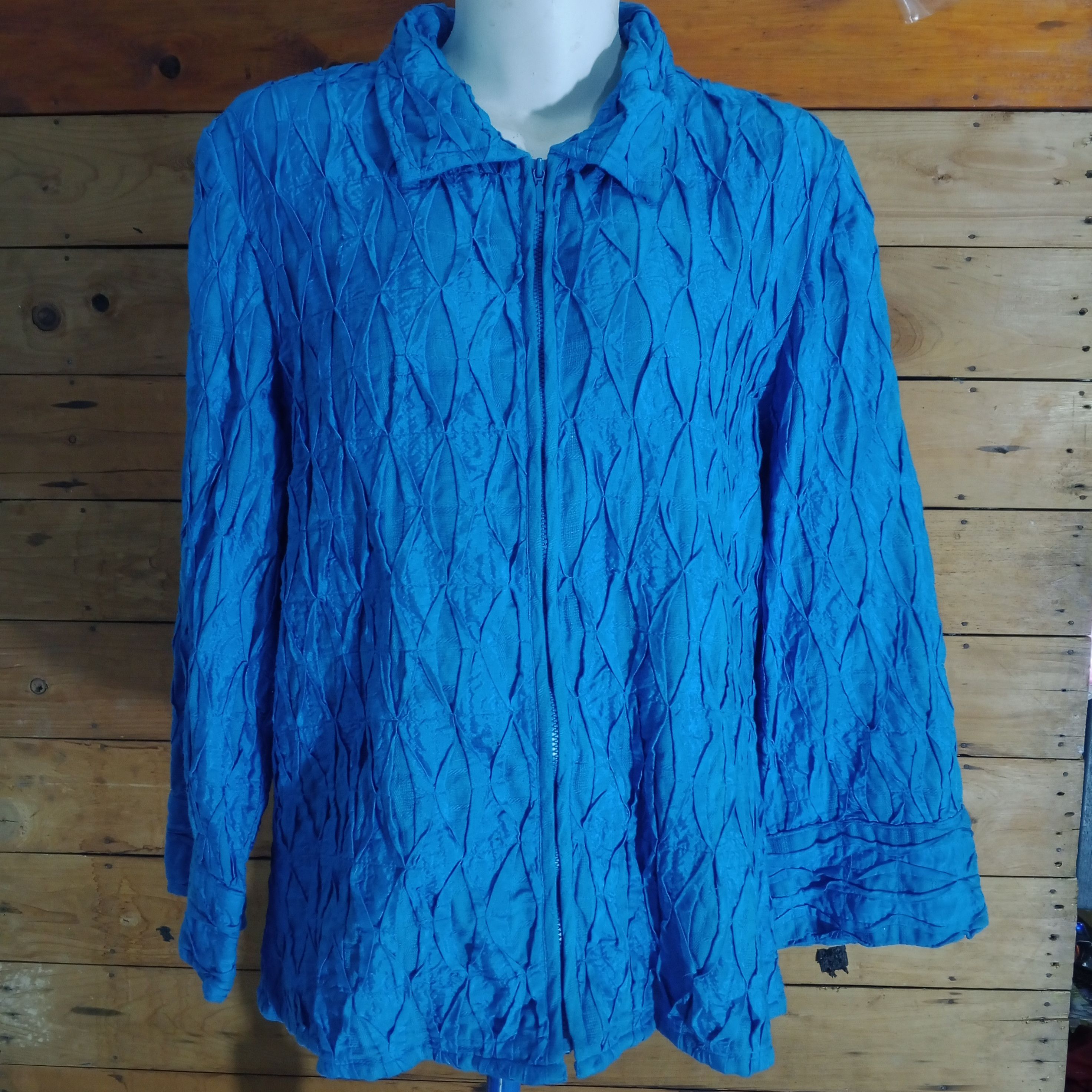 Laura Ashley × Vintage Vintage Laura Ashley Linen Jacket Blue Size M / US 6-8 / IT 42-44 - 1 Thumbnail