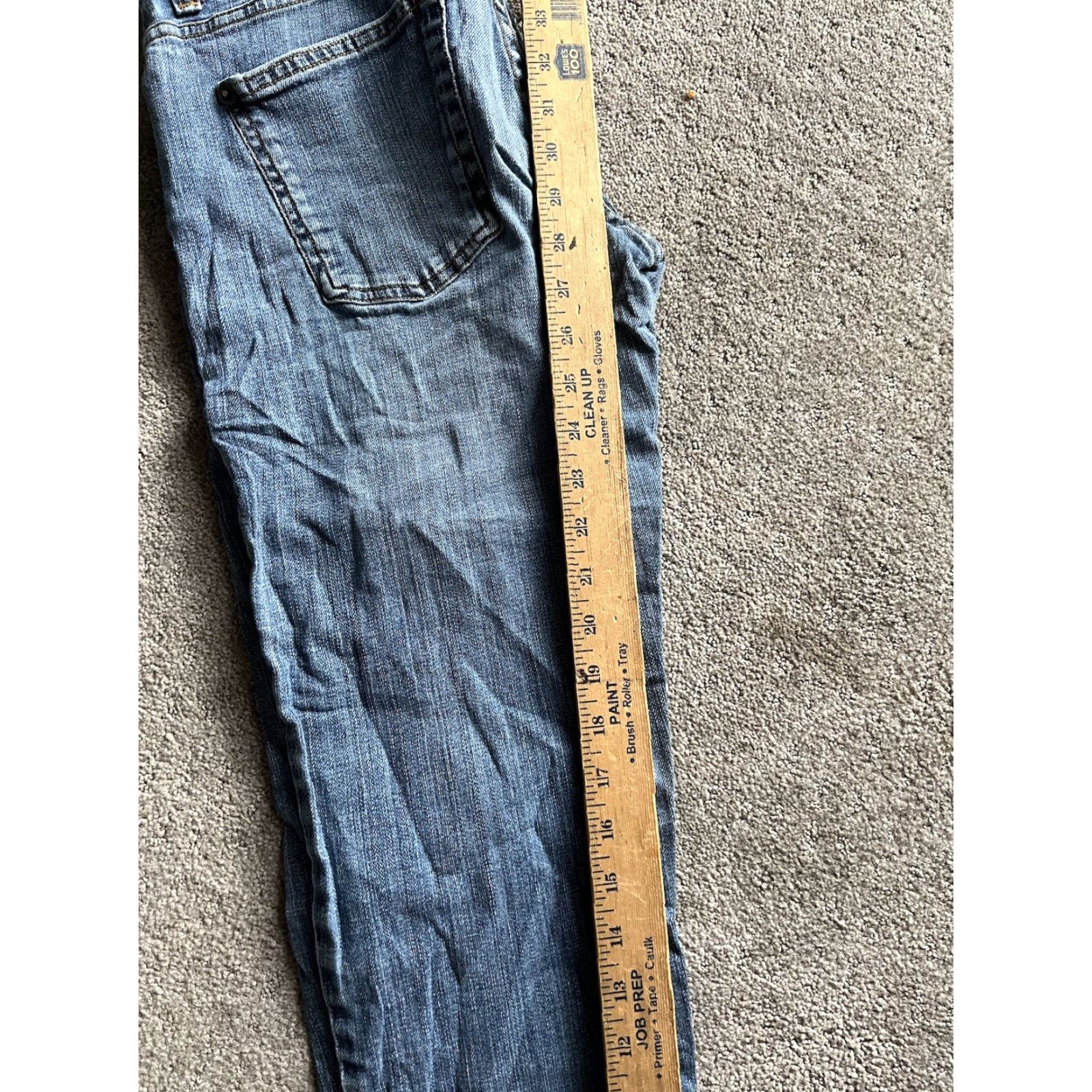 Lands' End Lands' End Women Jeans Relaxed Fit Tapered Leg 27 Regular Blue Denim Cotton 5-Pocket Zipper Rise High Vintage: No Mens/Womens (as applicable) Size 27" / US 4 / IT 40 - 7 Thumbnail
