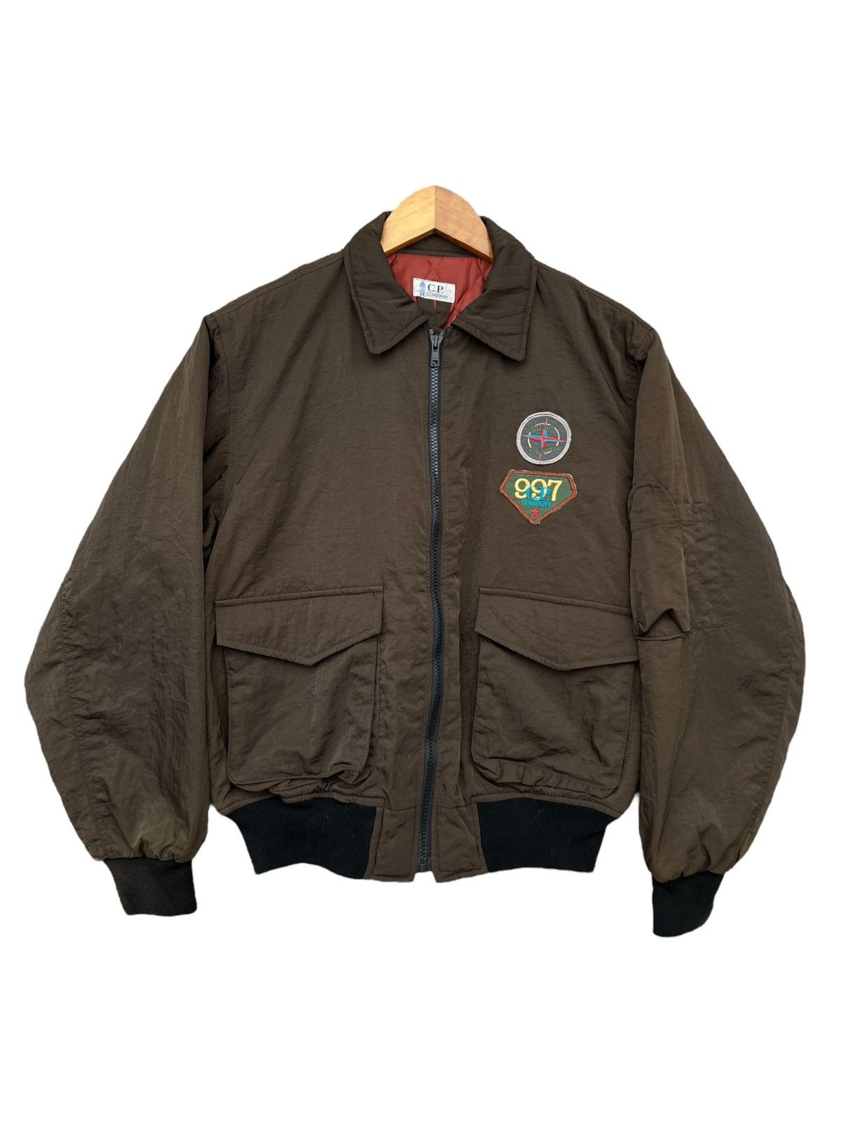 C.P. Company Vintage 80s Cp Company Brown Light Bomber Jacket Size US M / EU 48-50 / 2 - 1 Thumbnail