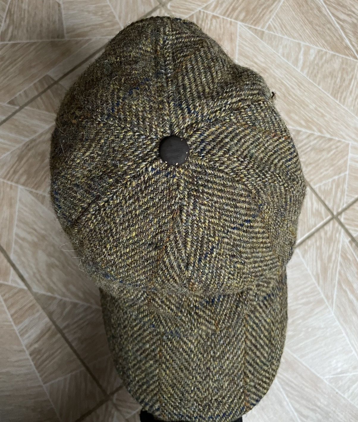 Harris Tweed × Vintage Vintage Classic 90s Retro New Pure Wool Harris Tweed Cap Size ONE SIZE - 6 Thumbnail
