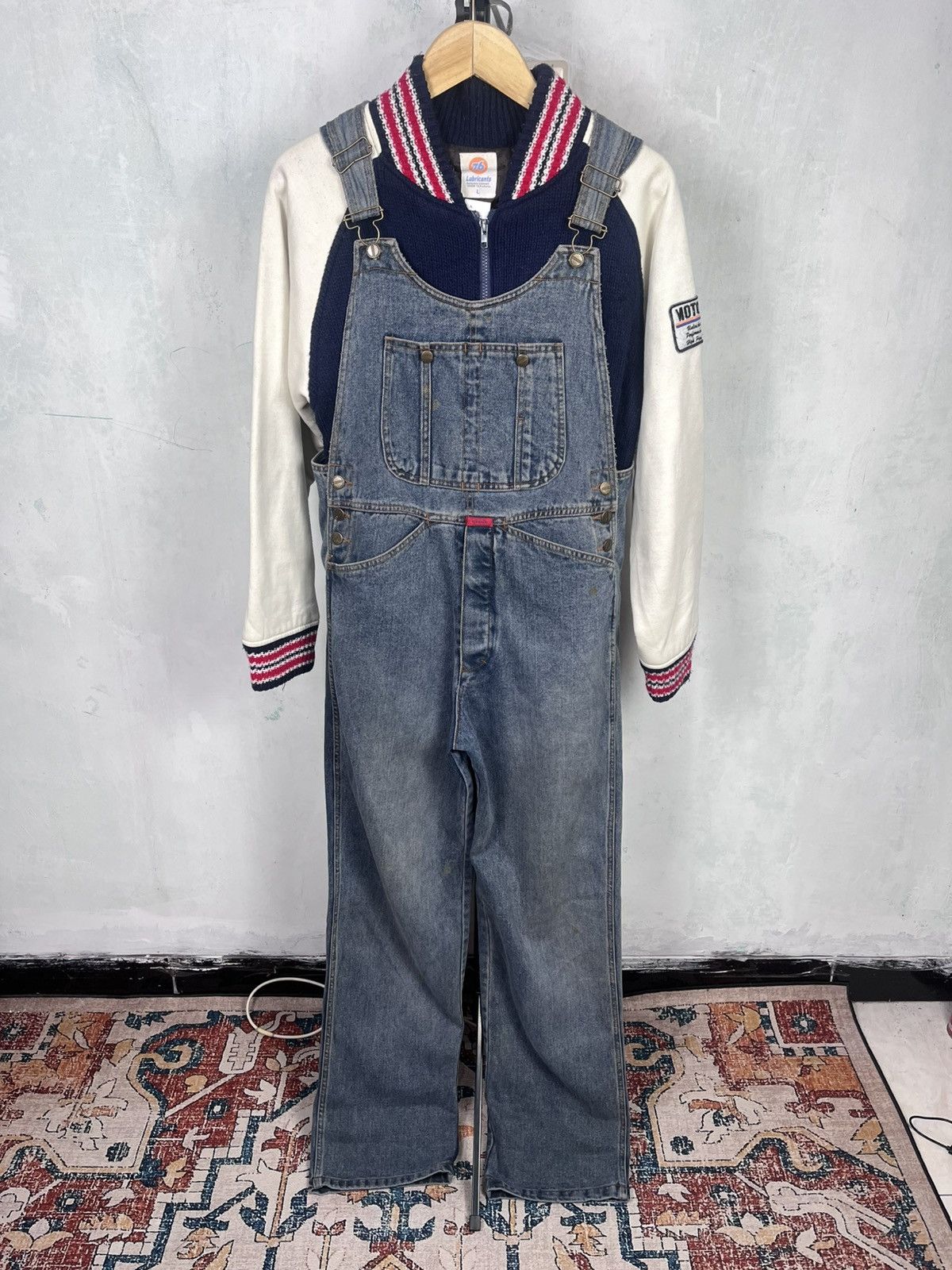 Marithe + Francois Girbaud Vtg Marithe Francois Girbaud Overall Denim Size US 33 - 1 Thumbnail