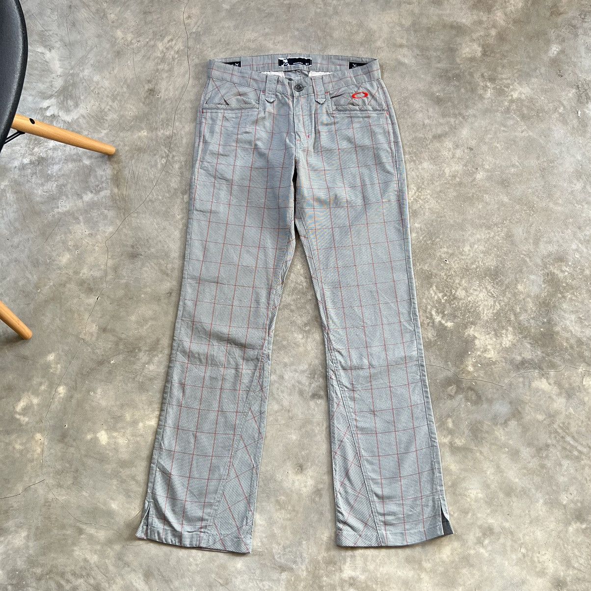Oakley Y2K Oakley Tartan Bootcut Pants Size US 31 - 1 Thumbnail