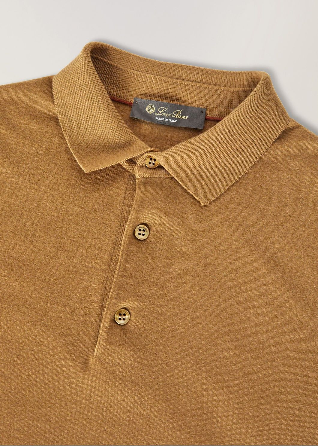 Loro Piana o1w1db10125 FAM9296 Polo Shirt in Mustard Yellow Size US S / EU 44-46 / 1 - 7 Thumbnail