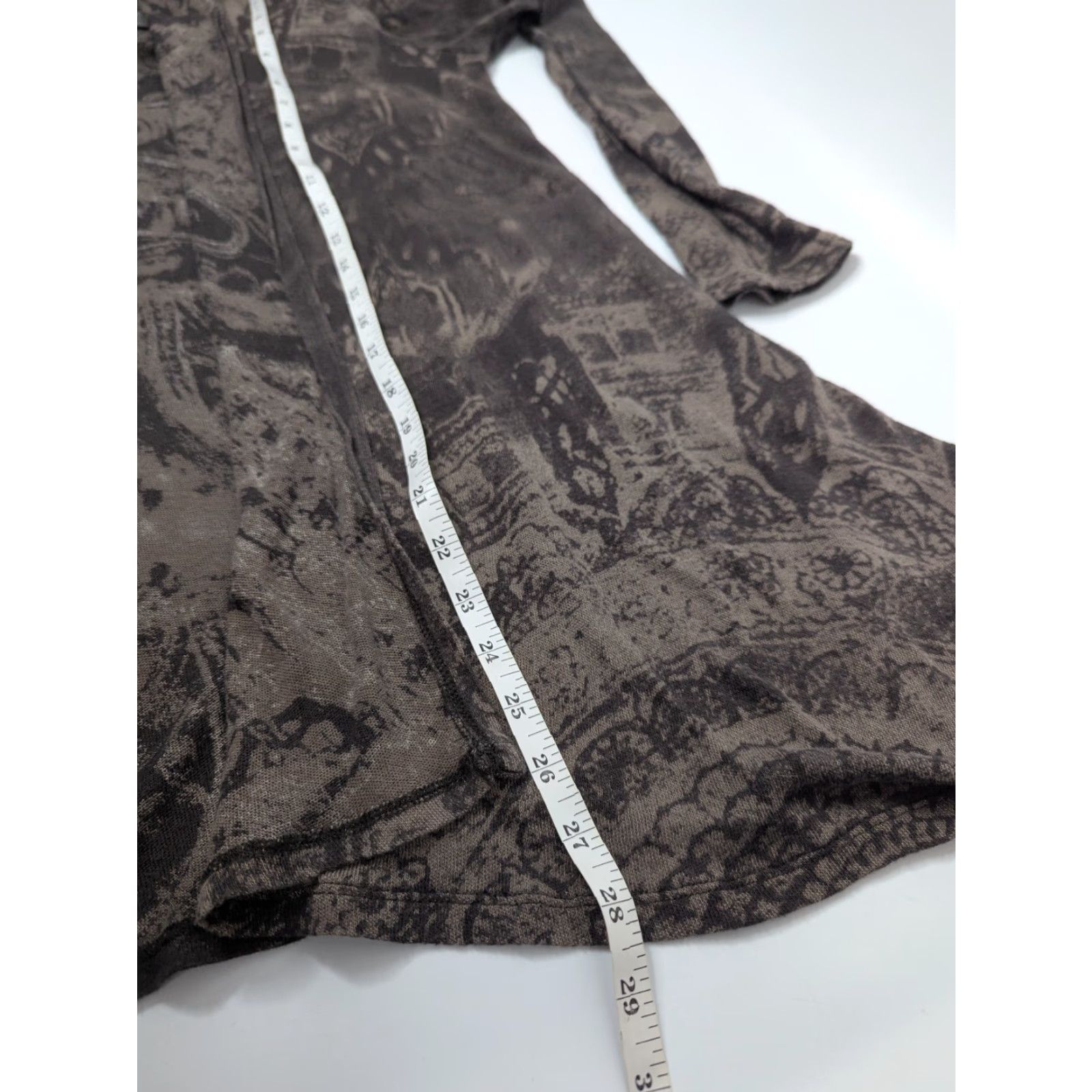 Allsaints AllSaints Spitalfields Jacks Place Reflection Long Cardigan 8 Cotton Blend Brown Womens Cardigan Long Sleeve Knit 8 Brown Size M / US 6-8 / IT 42-44 - 5 Thumbnail