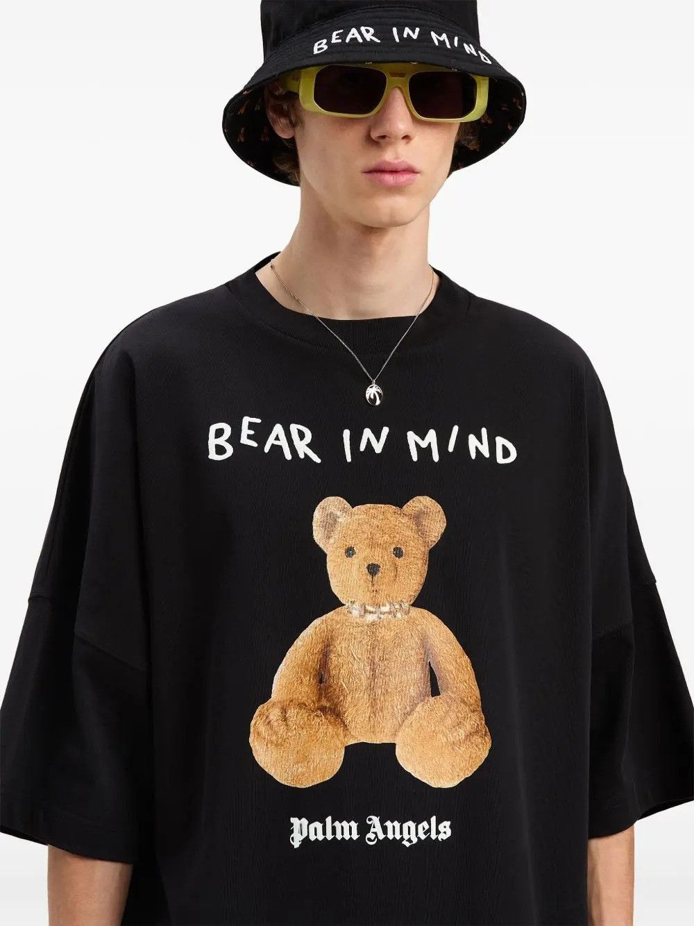 Palm Angels CC000021 Bear In Mind T-Shirt in Black Size US XXL / EU 58 / 5 - 3 Thumbnail