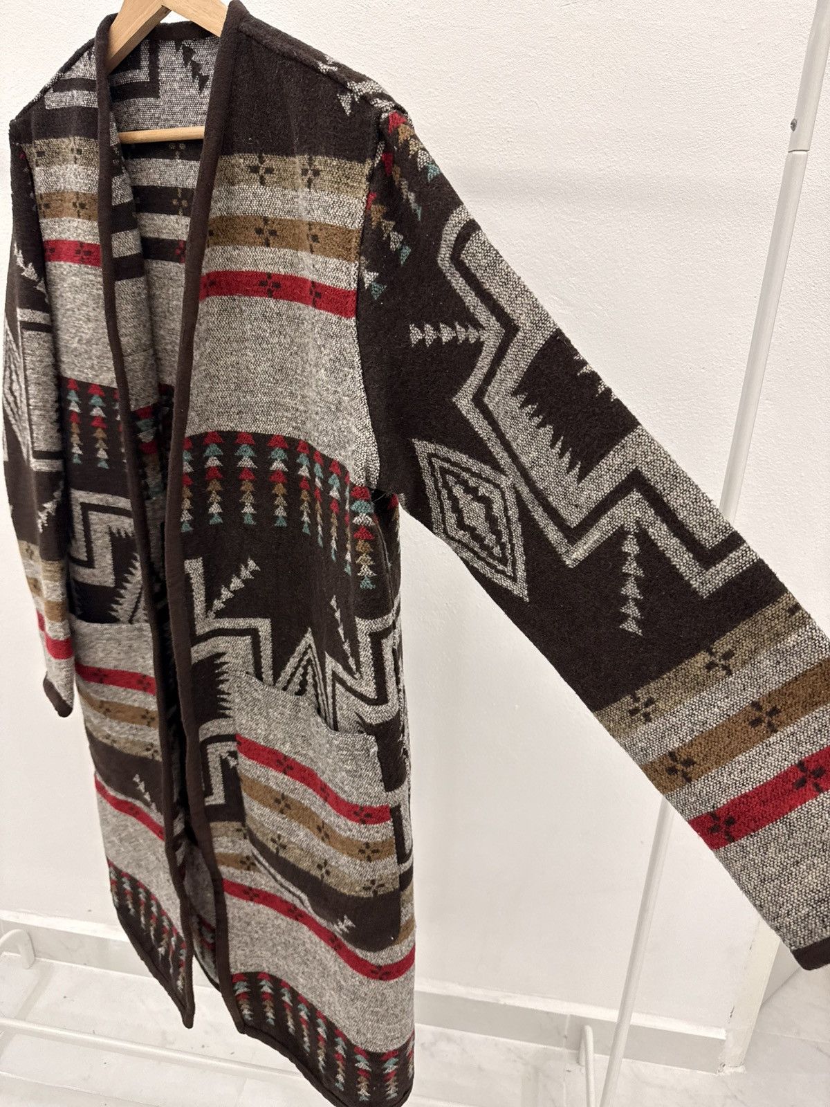 Pendleton Vintage UNBRAND American Native NAVAJO Woven Long Coat Size US L / EU 52-54 / 3 - 4 Thumbnail