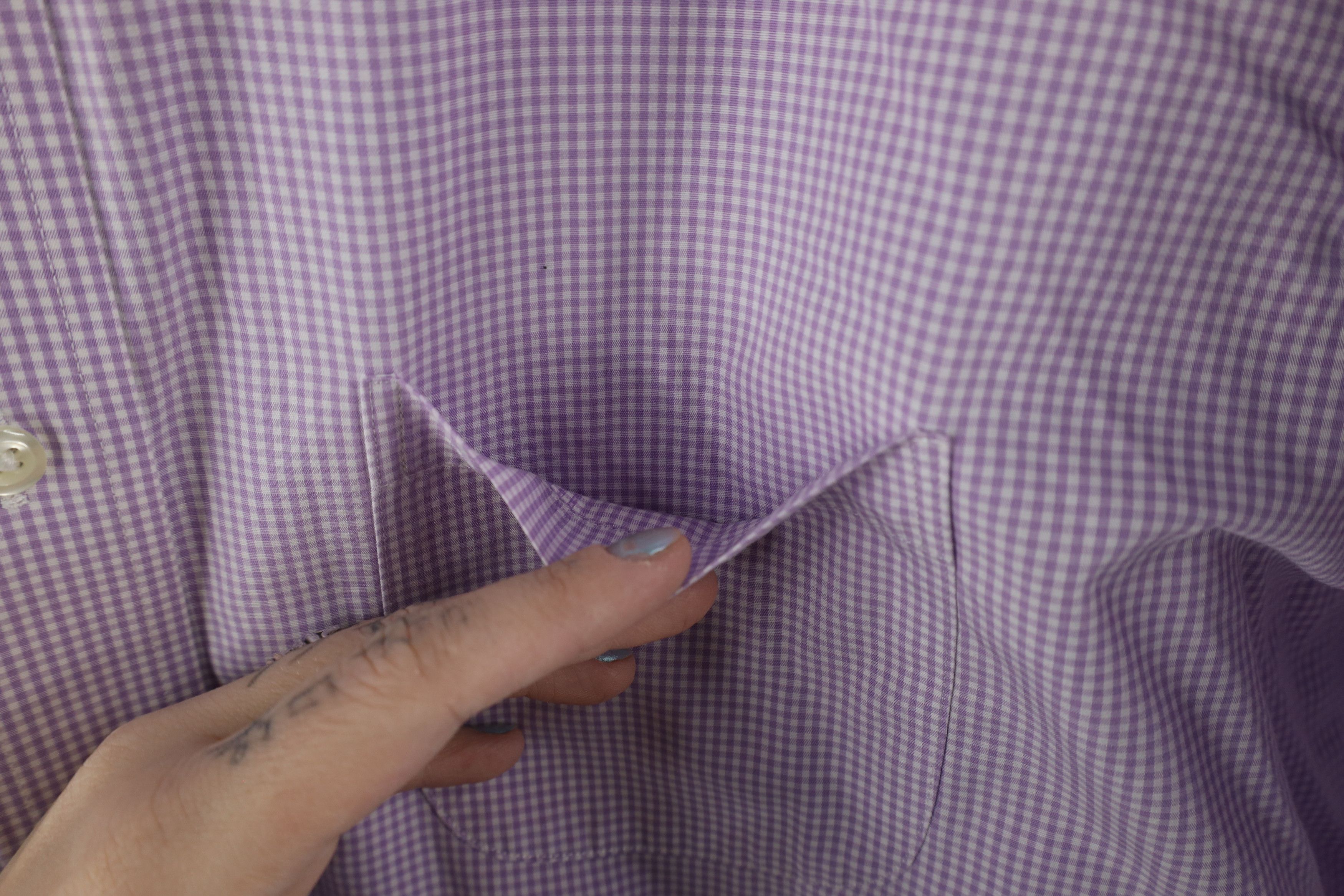 Brooks Brothers × Vintage Brooks Brothers Original Cotton Button Down Shirt Purple Size US L / EU 52-54 / 3 - 6 Thumbnail