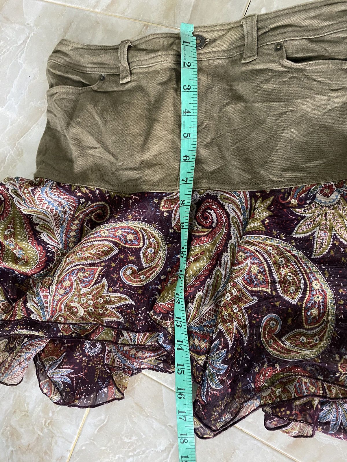 Japanese Brand CECIL McBEE Mini Skirt Rare Design Size 28" / US 6 / IT 42 - 10 Thumbnail