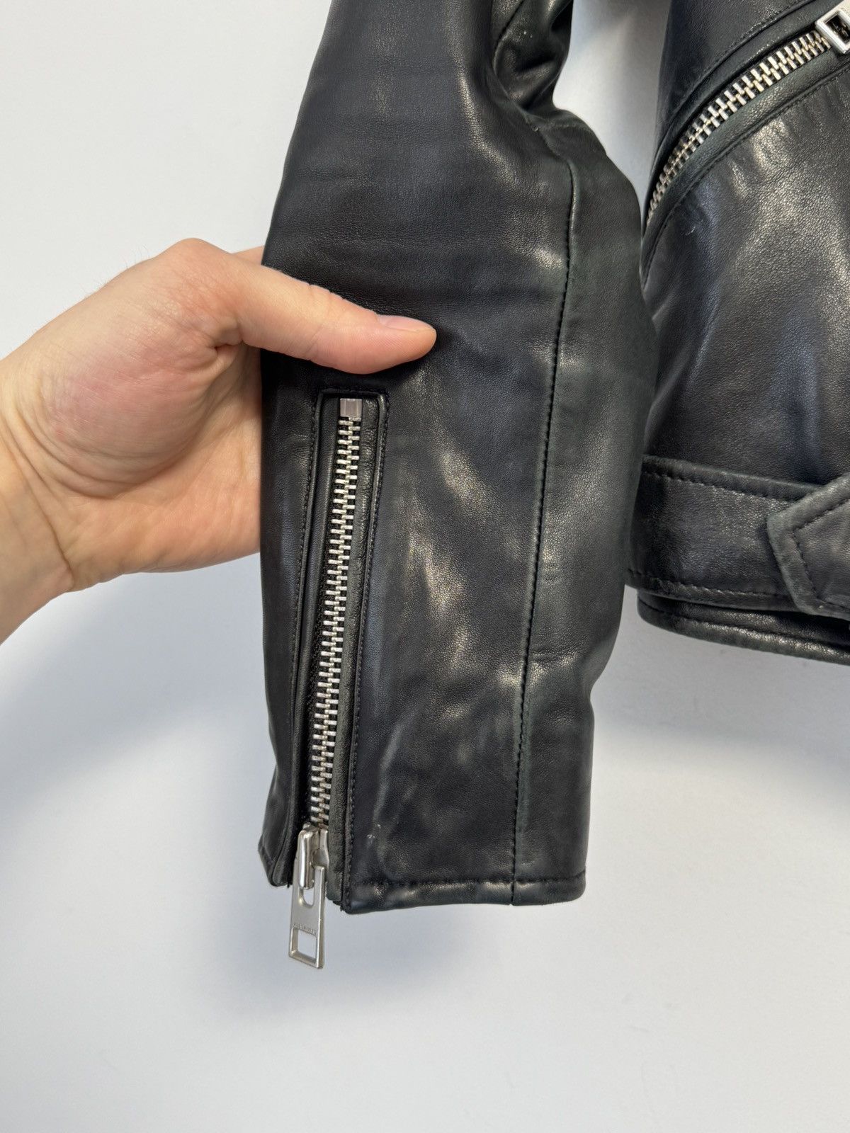 Allsaints ALLSAINTS Balfern Biker Jacket Black Motorcycle Short US 4 Size S / US 4 / IT 40 - 5 Thumbnail