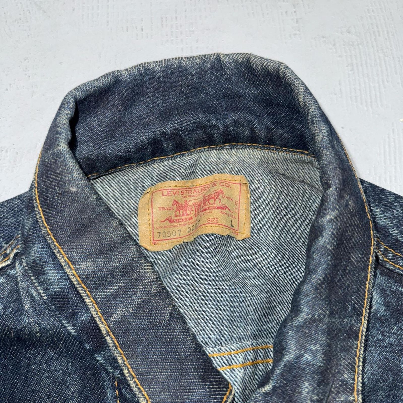 Levi's 80s levis denim jacket Size US L / EU 52-54 / 3 - 3 Thumbnail