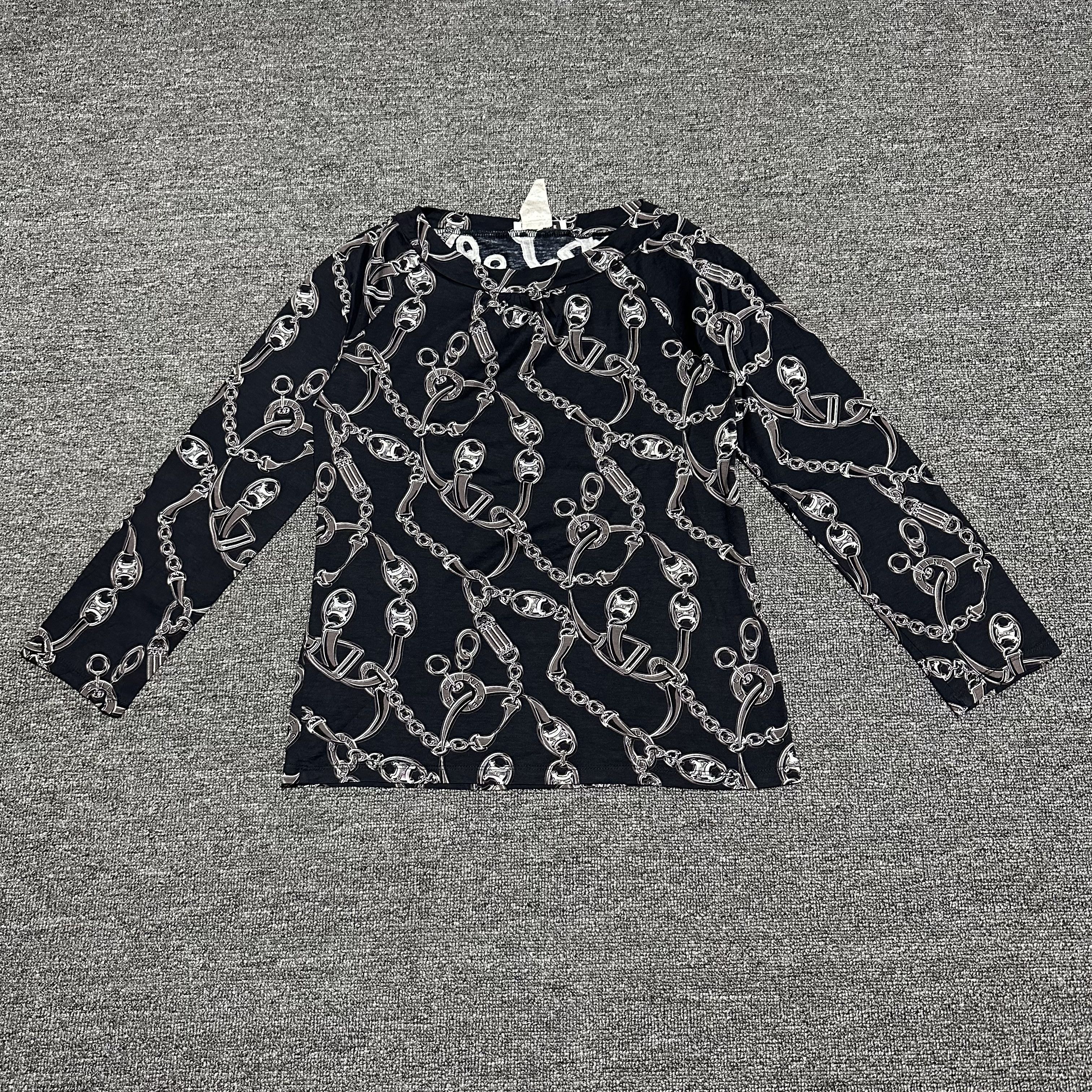 Celine Vintage Celine Longsleeve Tee Size M / US 6-8 / IT 42-44 - 1 Thumbnail