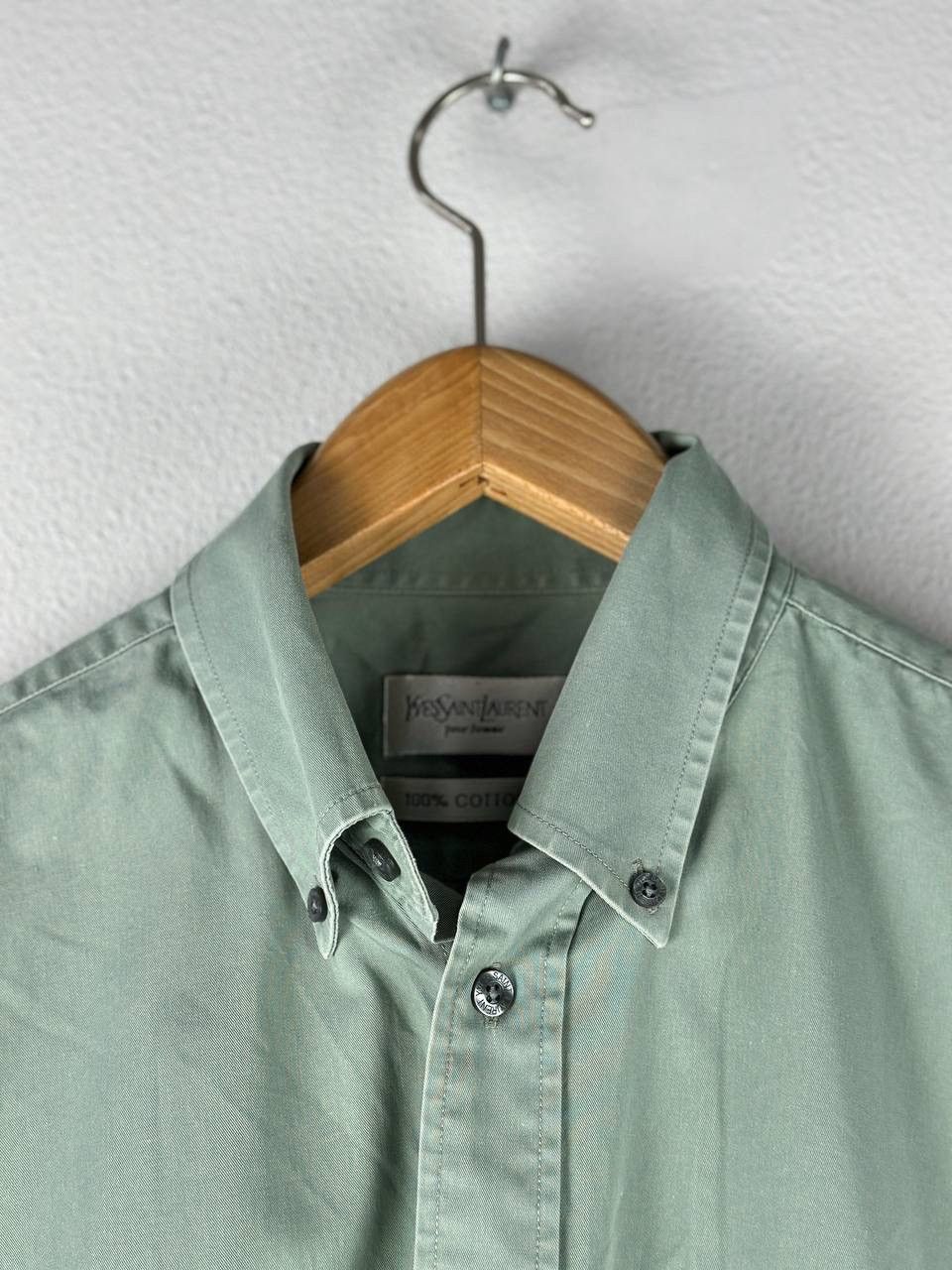 Yves Saint Laurent YSL Yves Saint Laurent OLIVE Button Shirt Mens Size M Size US M / EU 48-50 / 2 - 3 Thumbnail