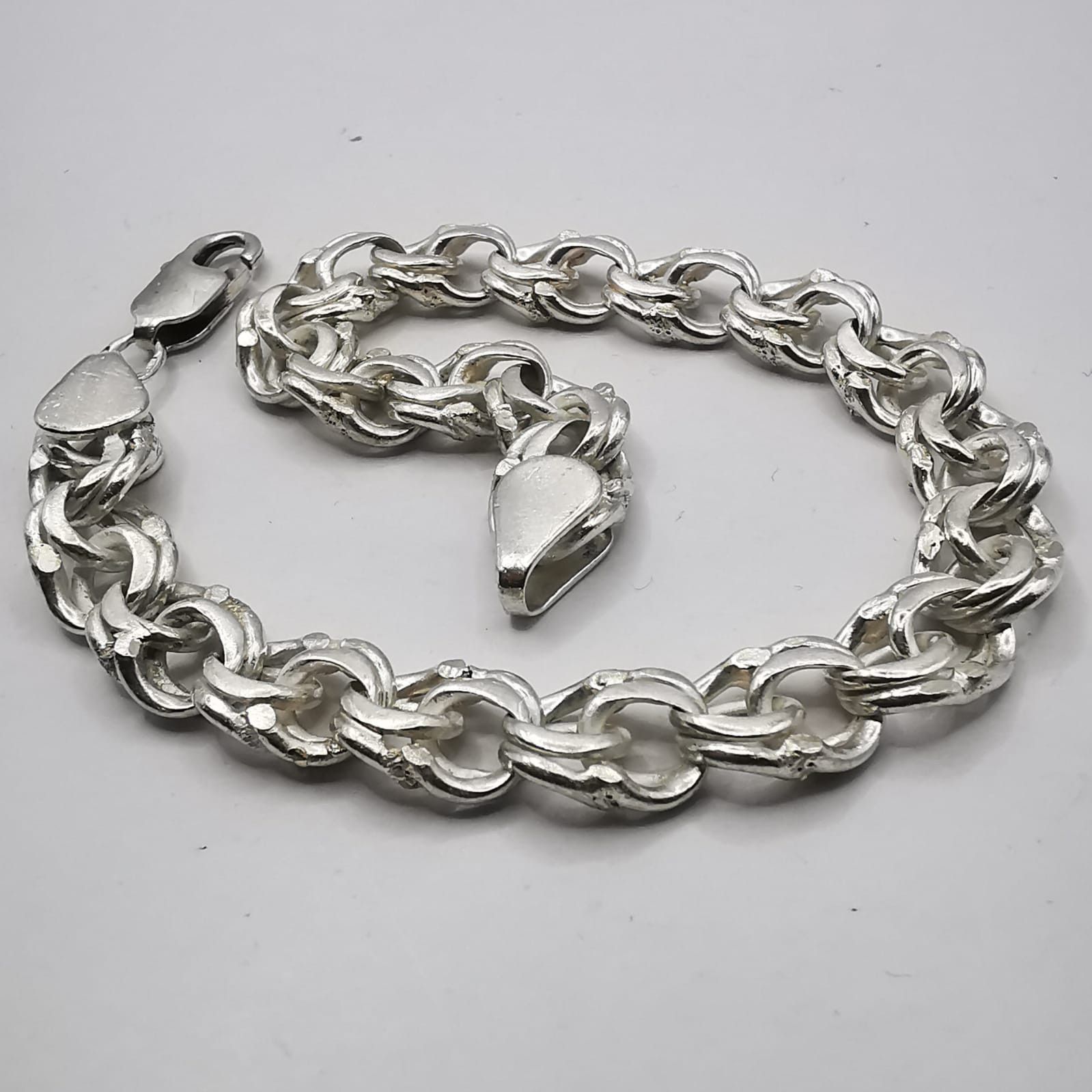 Vintage Vintage Bracelet Jewelry,925 Sterling Silver,Handmade 26,46g Size ONE SIZE - 2 Thumbnail
