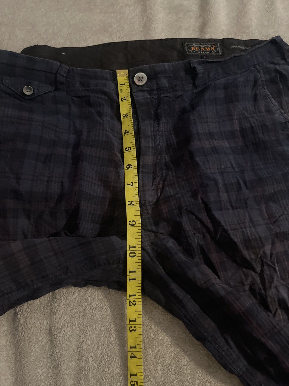 Beams Plus × Designer × Japanese Brand beams plus faded plaid shorts L distressed Size US 34 / EU 50 - 7 Thumbnail