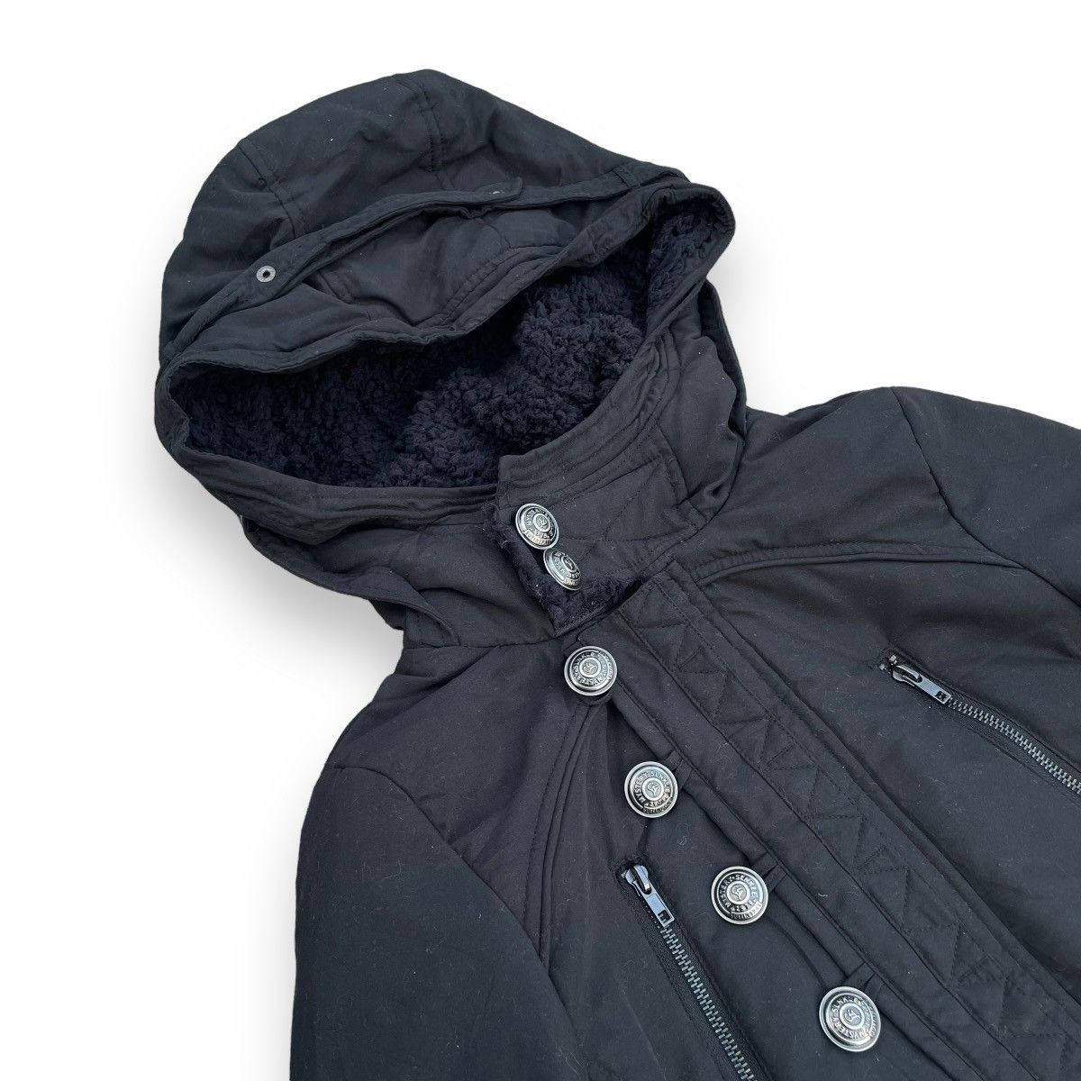 Yasuyuki Ishii MOISON GILLY PUNK GOTHIC MULTIPOCKET LINED SHERPA JACKET Size S / US 4 / IT 40 - 6 Thumbnail