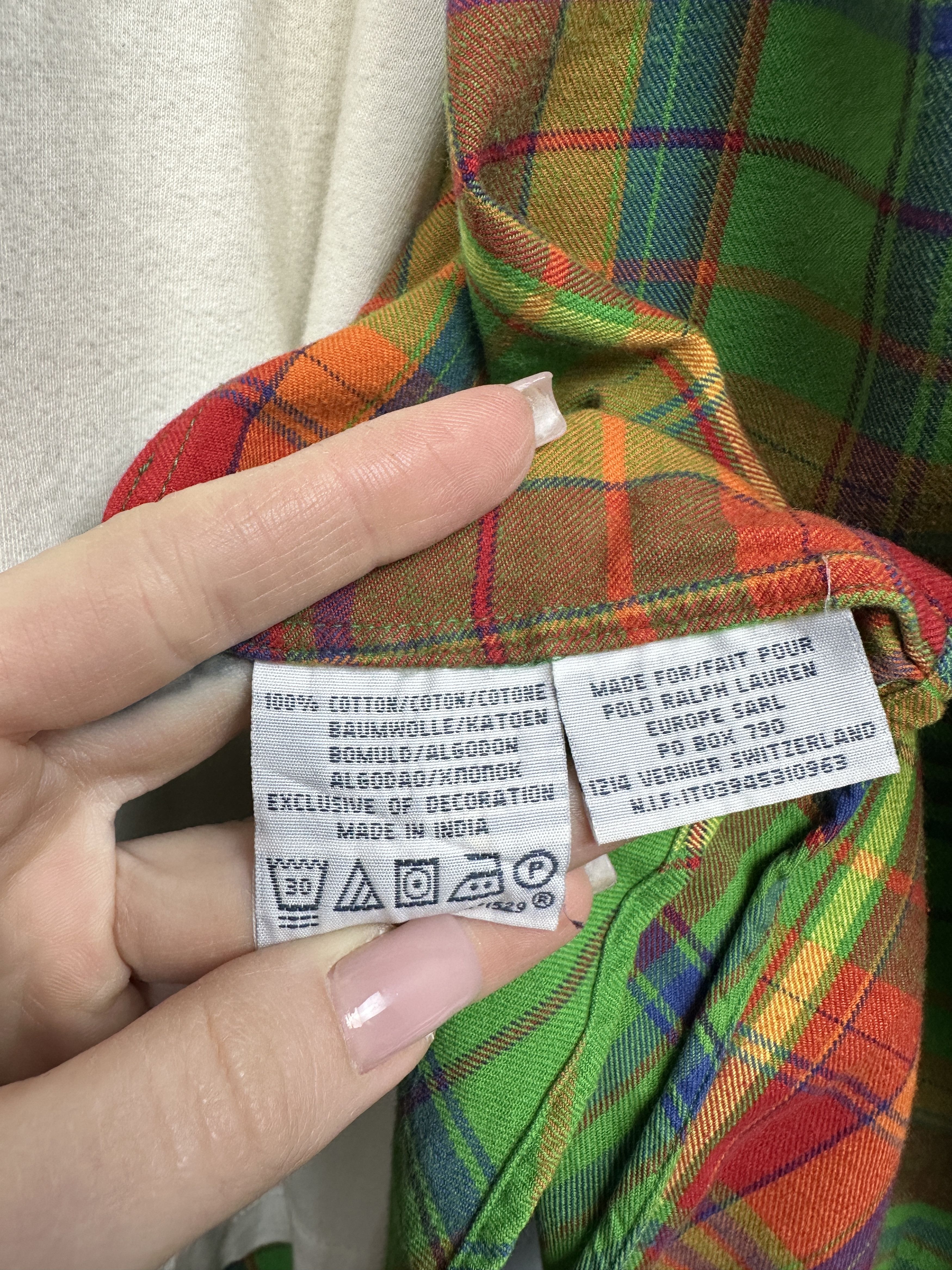 Polo Ralph Lauren Polo Ralph Lauren Mens Flannel Plaid Shirt Size US XL / EU 56 / 4 - 5 Thumbnail