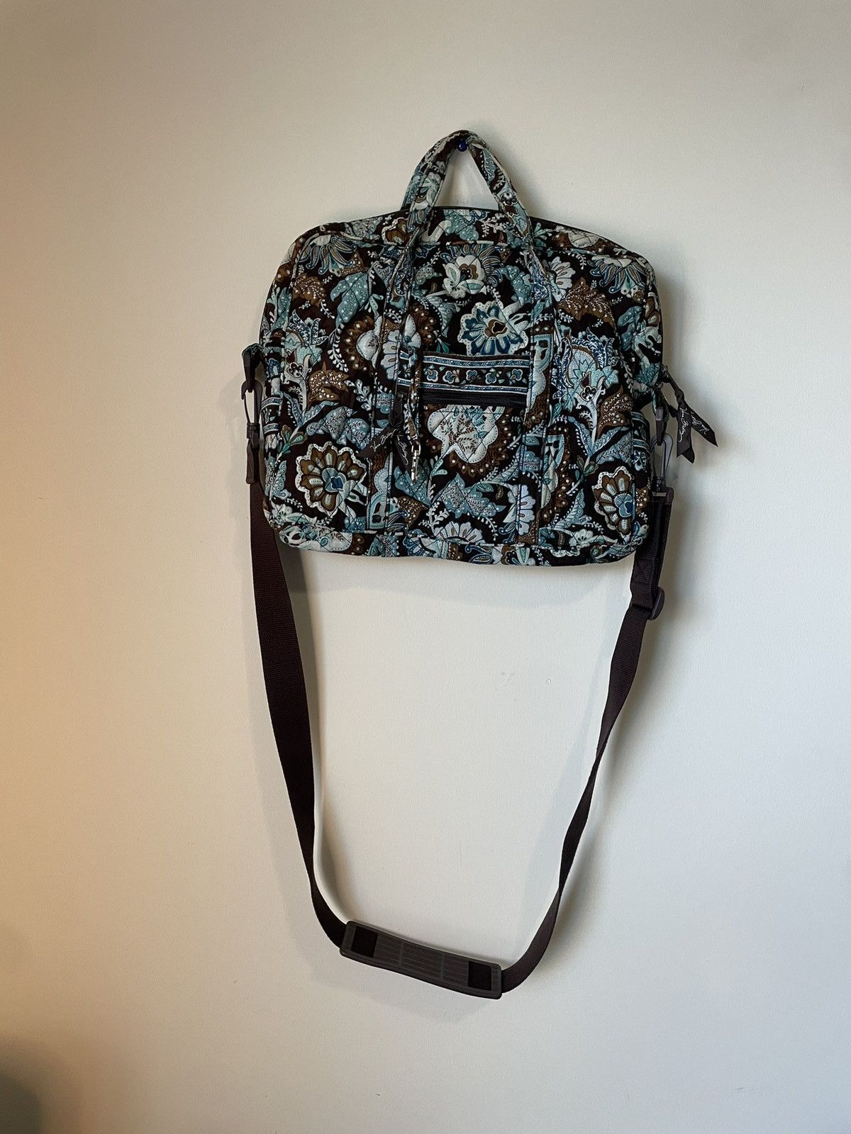 Vera Bradley Vera Bradley blue and brown laptop bag Size ONE SIZE - 1 Thumbnail