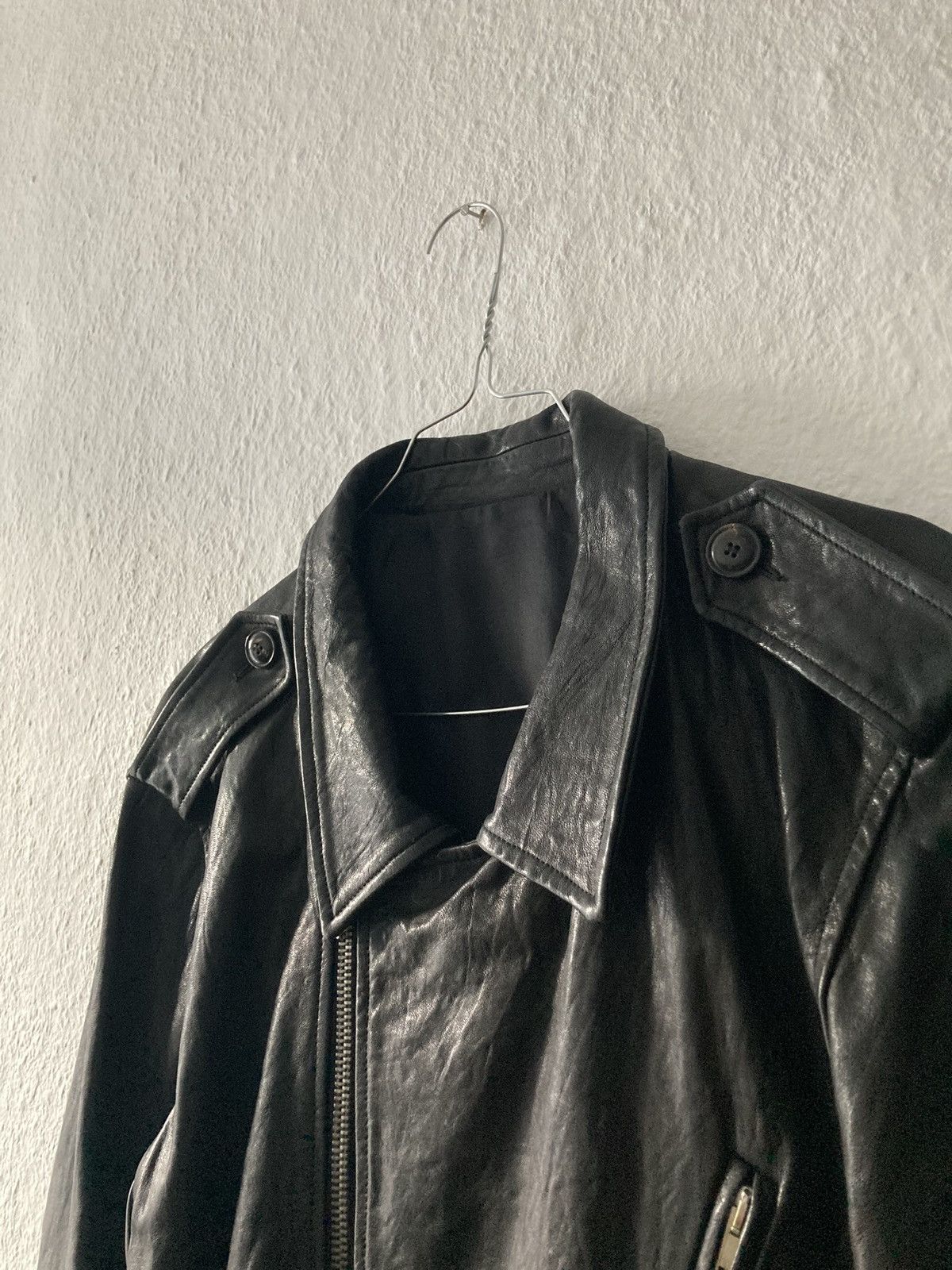 Rick Owens FW09 "CRUST" Hammered Lamb Stooges Leather Jacket Rick Owens Size US XL / EU 56 / 4 - 3 Thumbnail