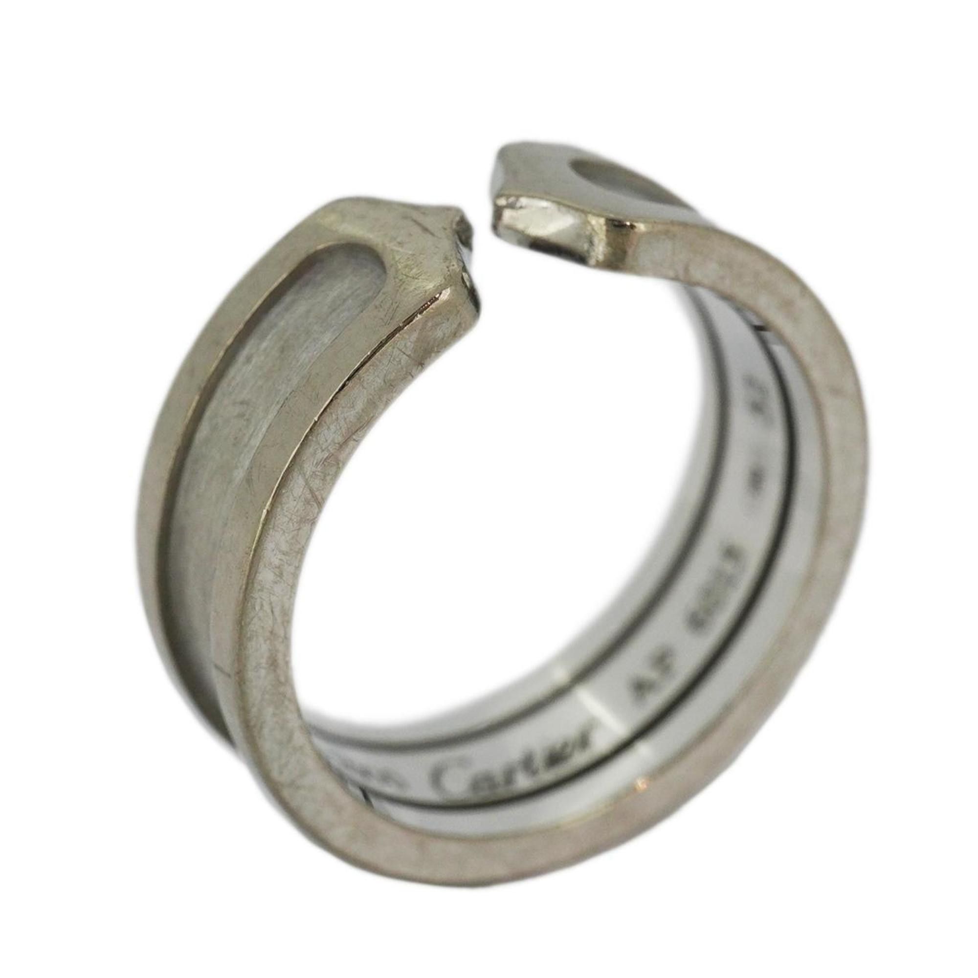 image of Cartier Ring 2C K18Wg White Gold Ladies, Women's