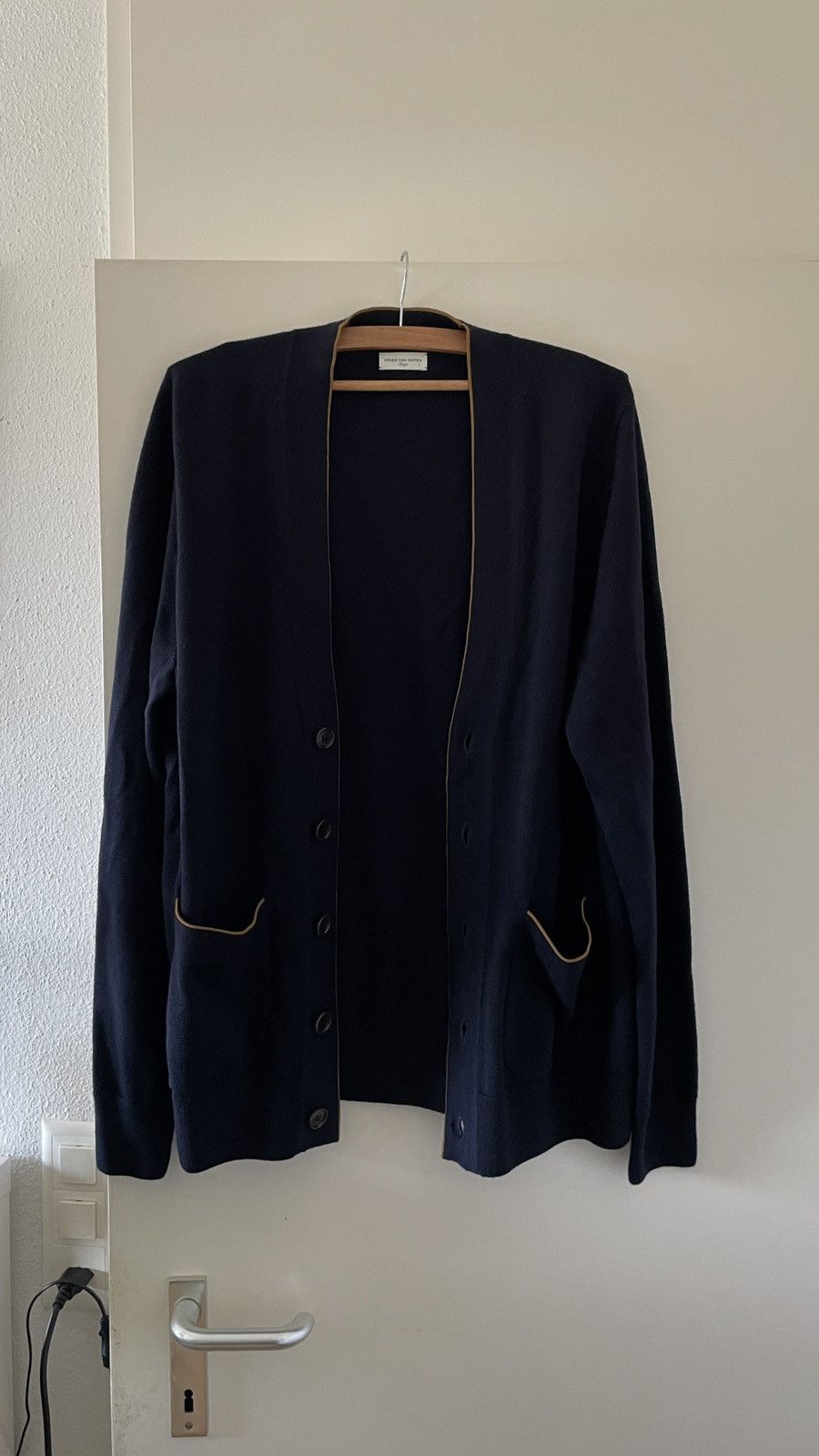 Dries Van Noten Dries van Noten Cardigan in navy, brown Size US L / EU 52-54 / 3 - 5 Thumbnail