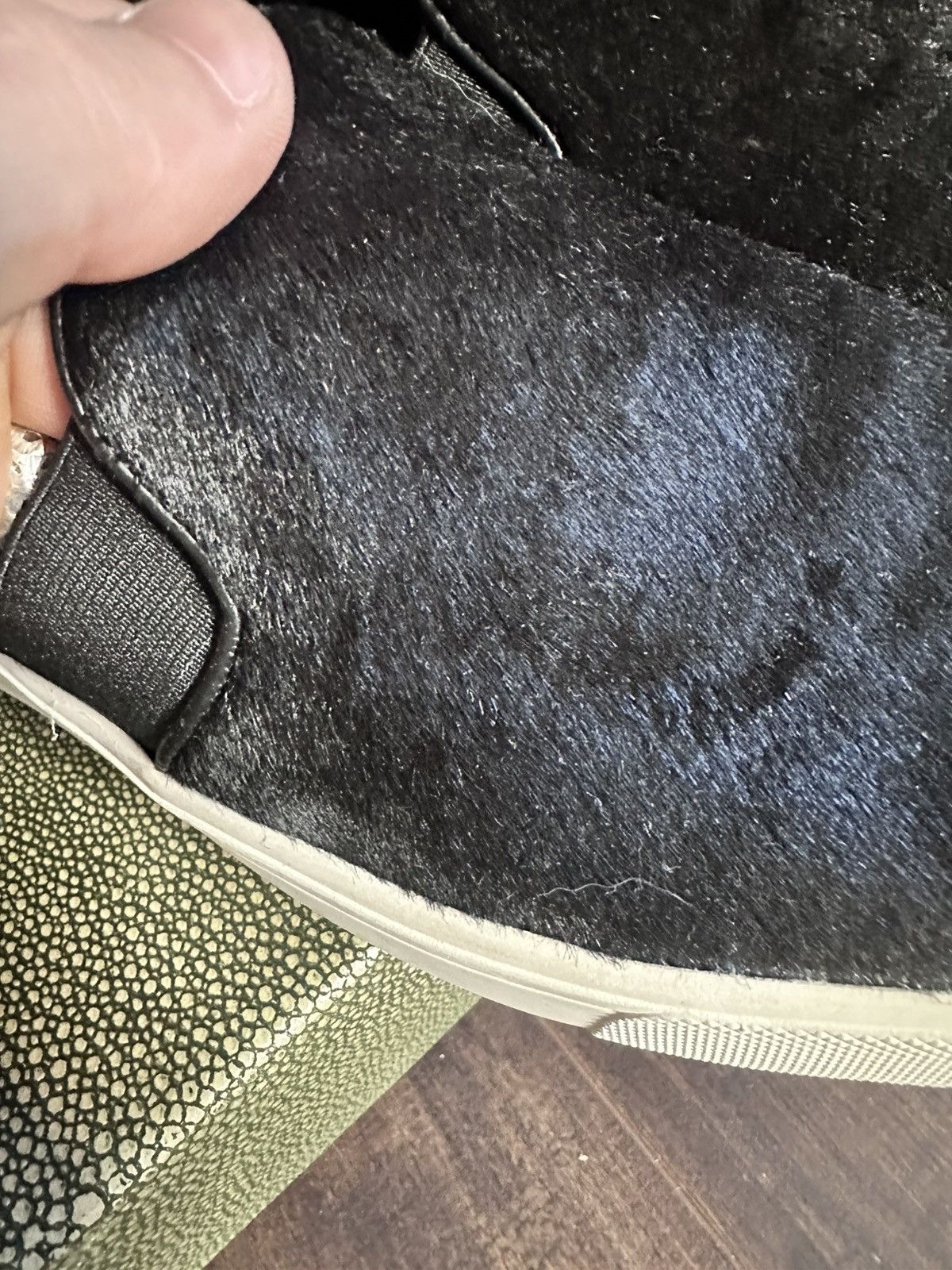 Vince VINCE black PONY HAIR slip-on leather sneakers Size US 8.5 / IT 38.5 - 6 Thumbnail