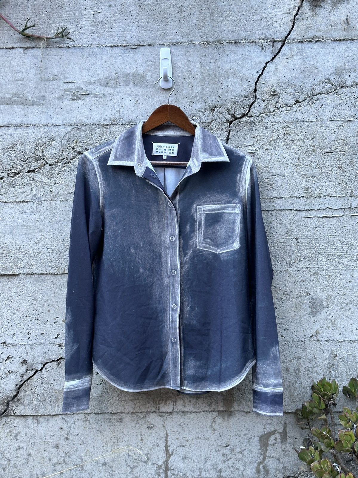 Maison Margiela RARE GRAIL Maison Margiela industrial effect shirt Size US S / EU 44-46 / 1 - 2 Thumbnail