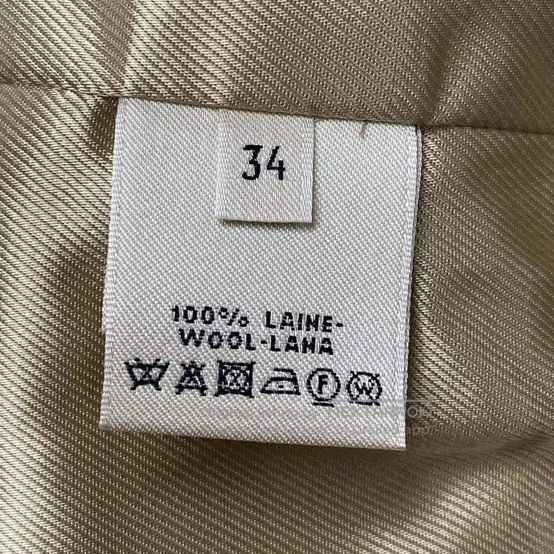 Hermes Hermes Beige Wool Coat Size 34. Size US XXS / EU 40 - 7 Thumbnail