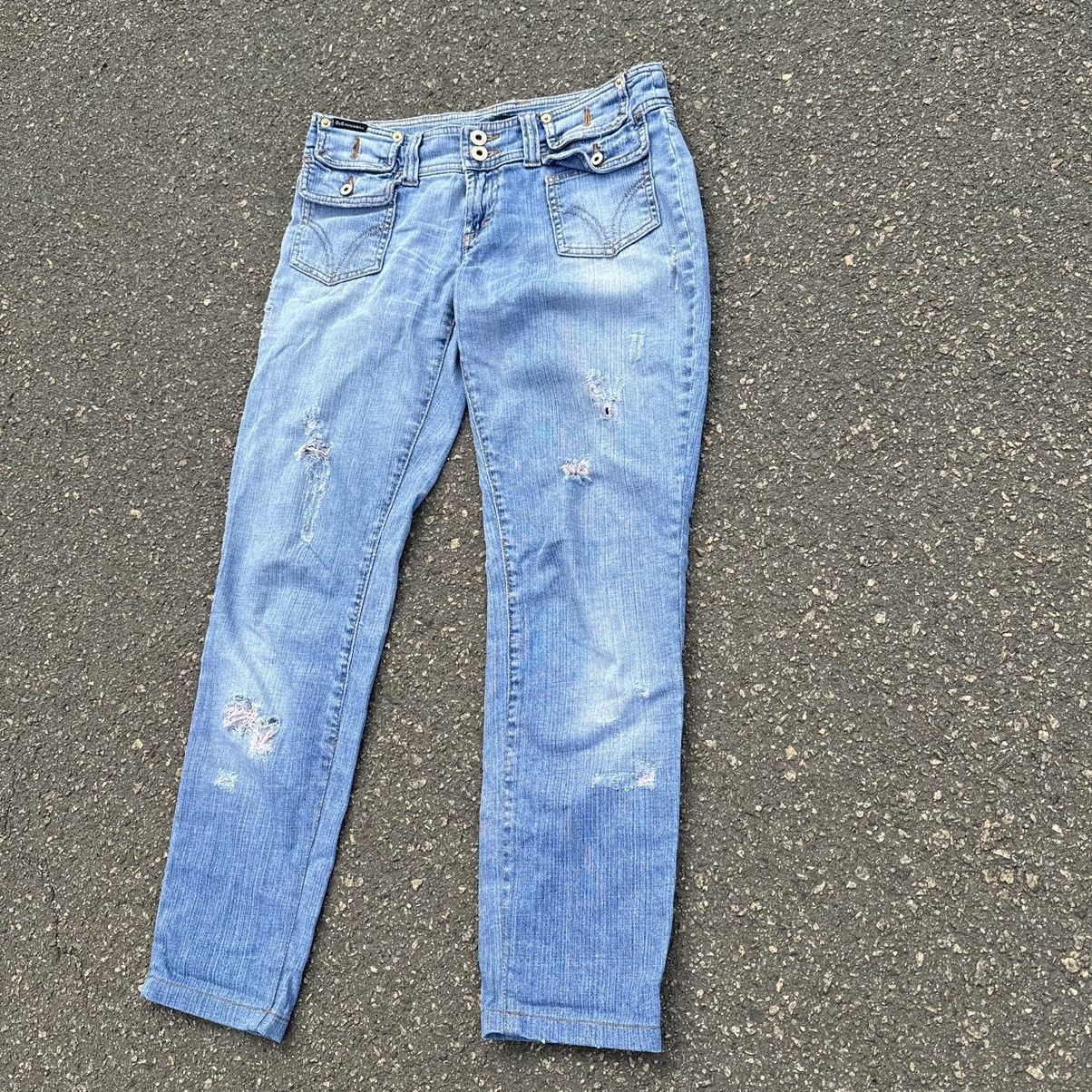 Dolce & Gabbana vintage 90s dolce gabanna distressed jeans y2k rap Size 28" / US 6 / IT 42 - 3 Thumbnail