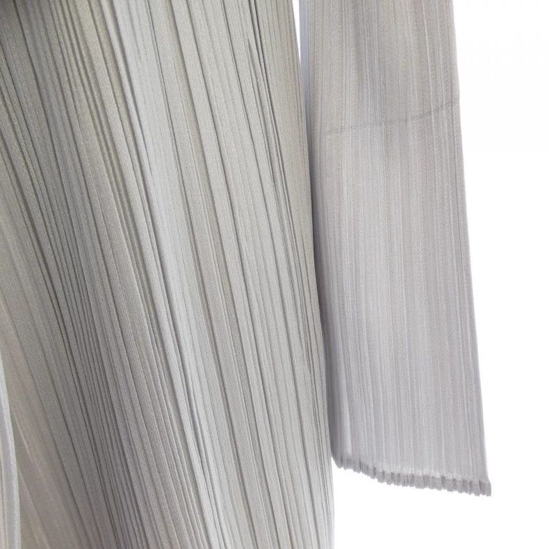 Issey Miyake Issey Miyake size:2 A long grey pleated cardigan Size XS / US 0-2 / IT 36-38 - 4 Thumbnail