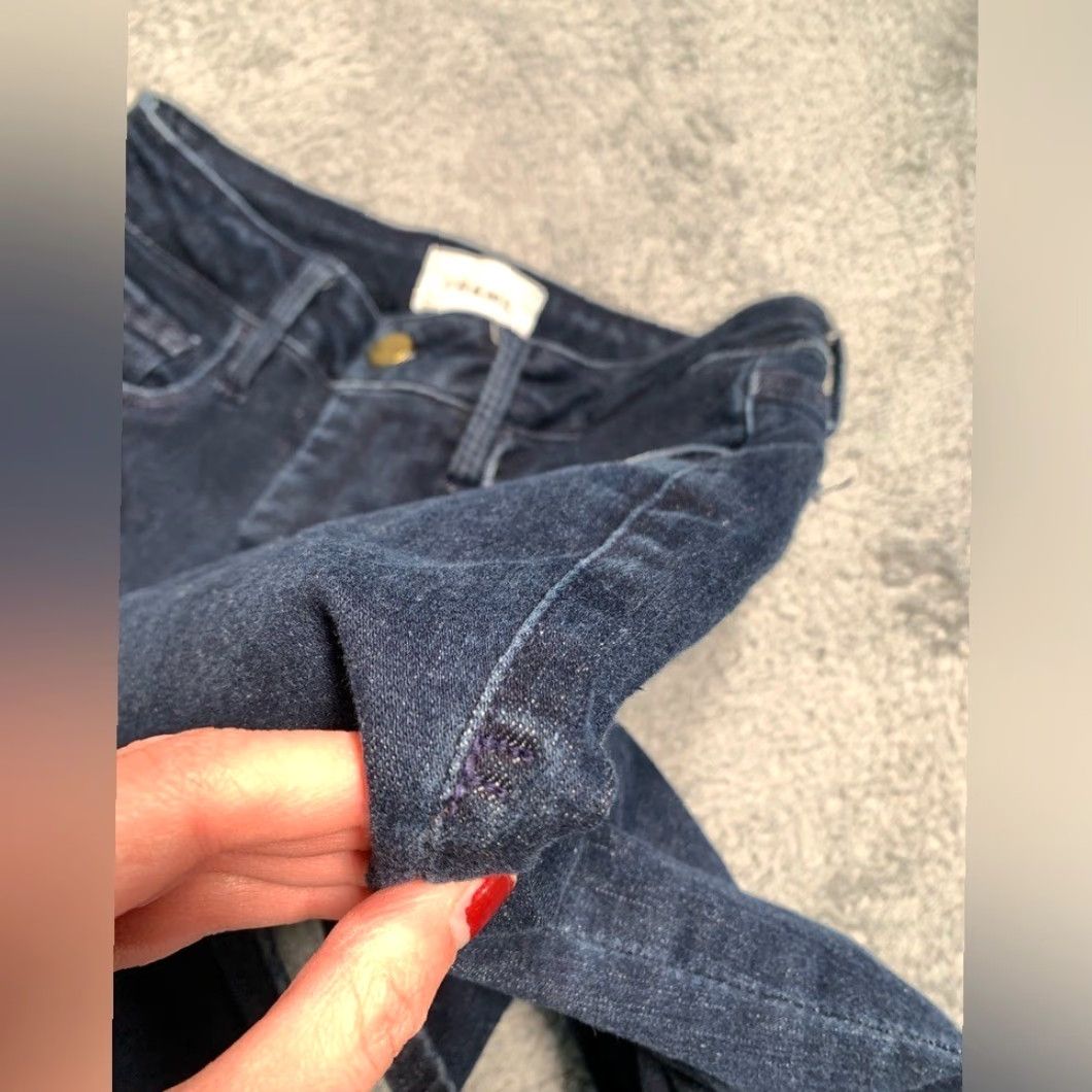 Frame Frame Denim Frame le One Skinny Jeans Dark Blue Keller 1 Jeans Women Juniors Blue Skinny 1 Size 25" / US 0 / IT 36 - 4 Thumbnail