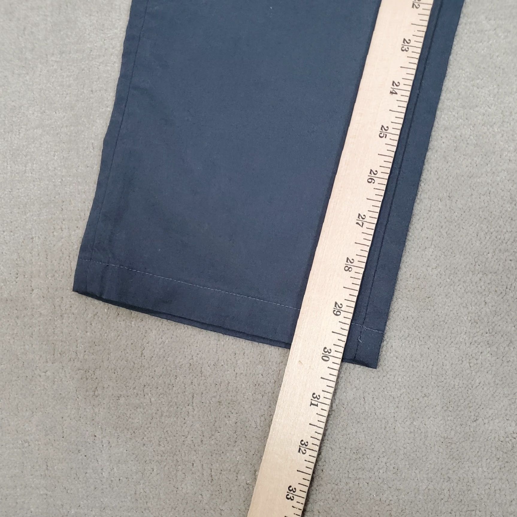 Vintage Hill City Pants Mens 33x30 Gray Lightweight Everyday Chinos Flat Front Casual Size US 33 - 5 Thumbnail