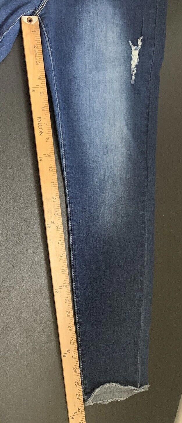 Designer RAW 7 Jeans Sz 11 Mid Rise Stretch Slim Fit Distressed Size 32" / US 10 / IT 46 - 12 Thumbnail