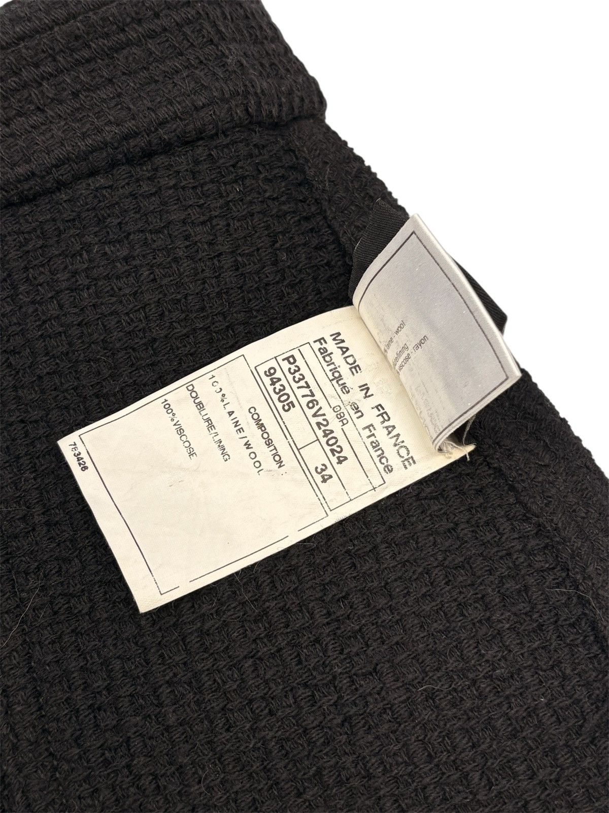 Chanel CHANEL SPORTS LINE 2008 BLACK WOOL TWEED MINI SKIRT 34 XS Size 25" / US 0 / IT 36 - 16 Thumbnail