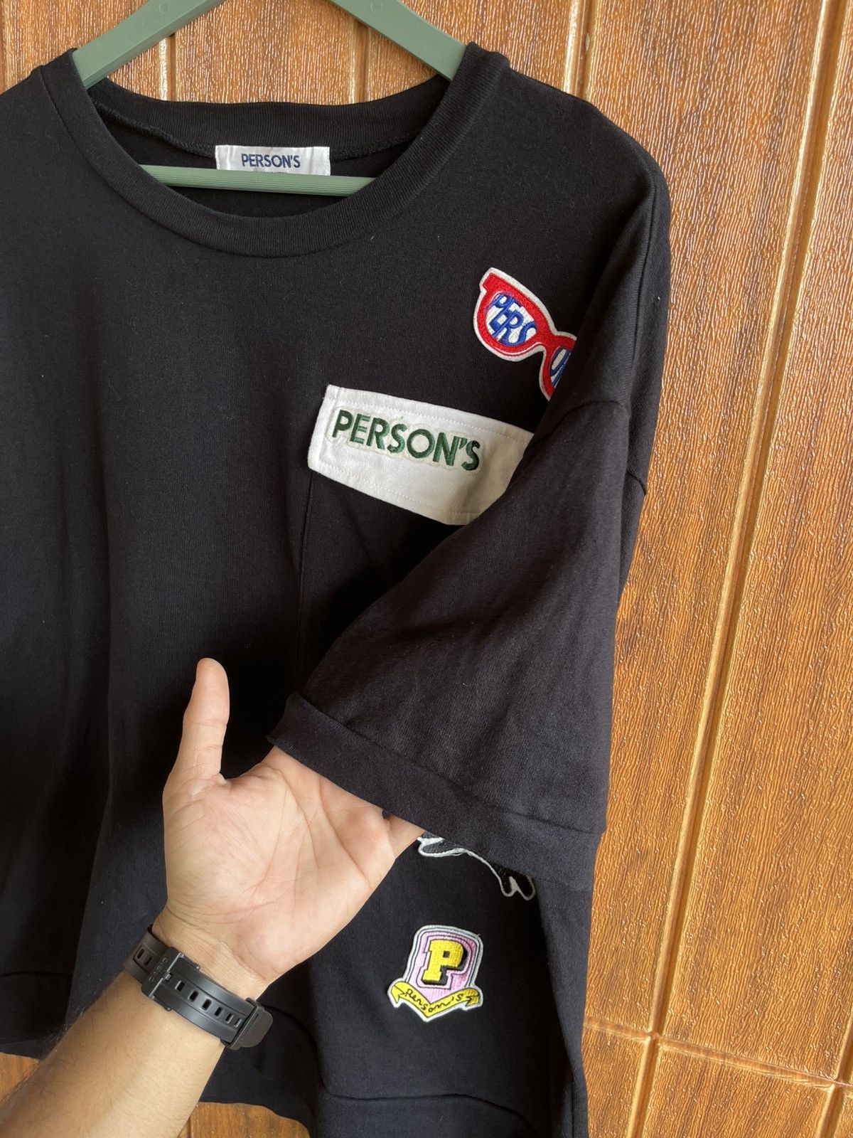 PERSON'S Rare🔥PERSON’S🔥Patches Design Pocket Tshirt Size US XL / EU 56 / 4 - 5 Thumbnail