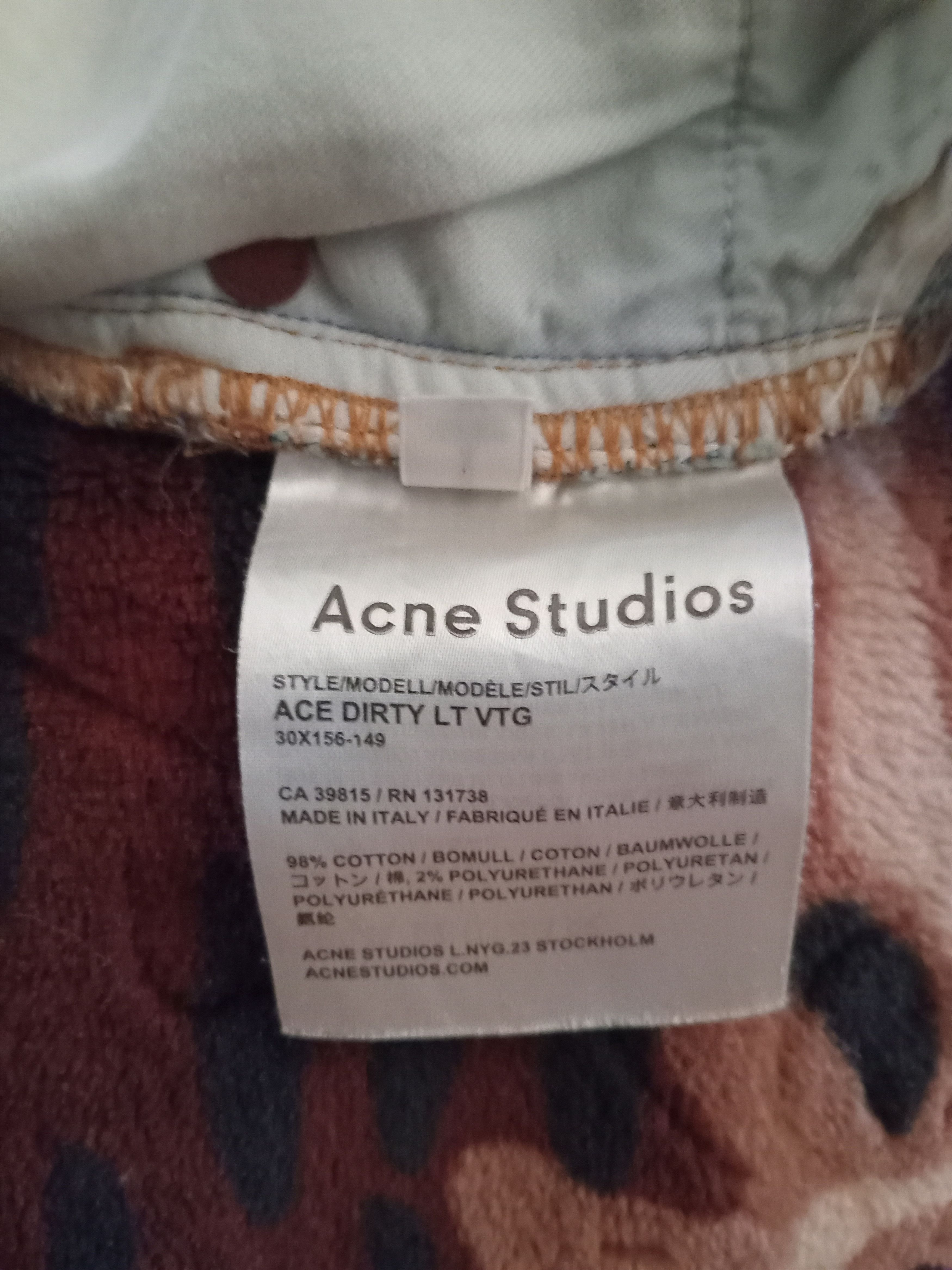 Acne Studios Dirty Light Vintage Ace Jean - Discontinued Wash Size US 32 / EU 48 - 4 Thumbnail