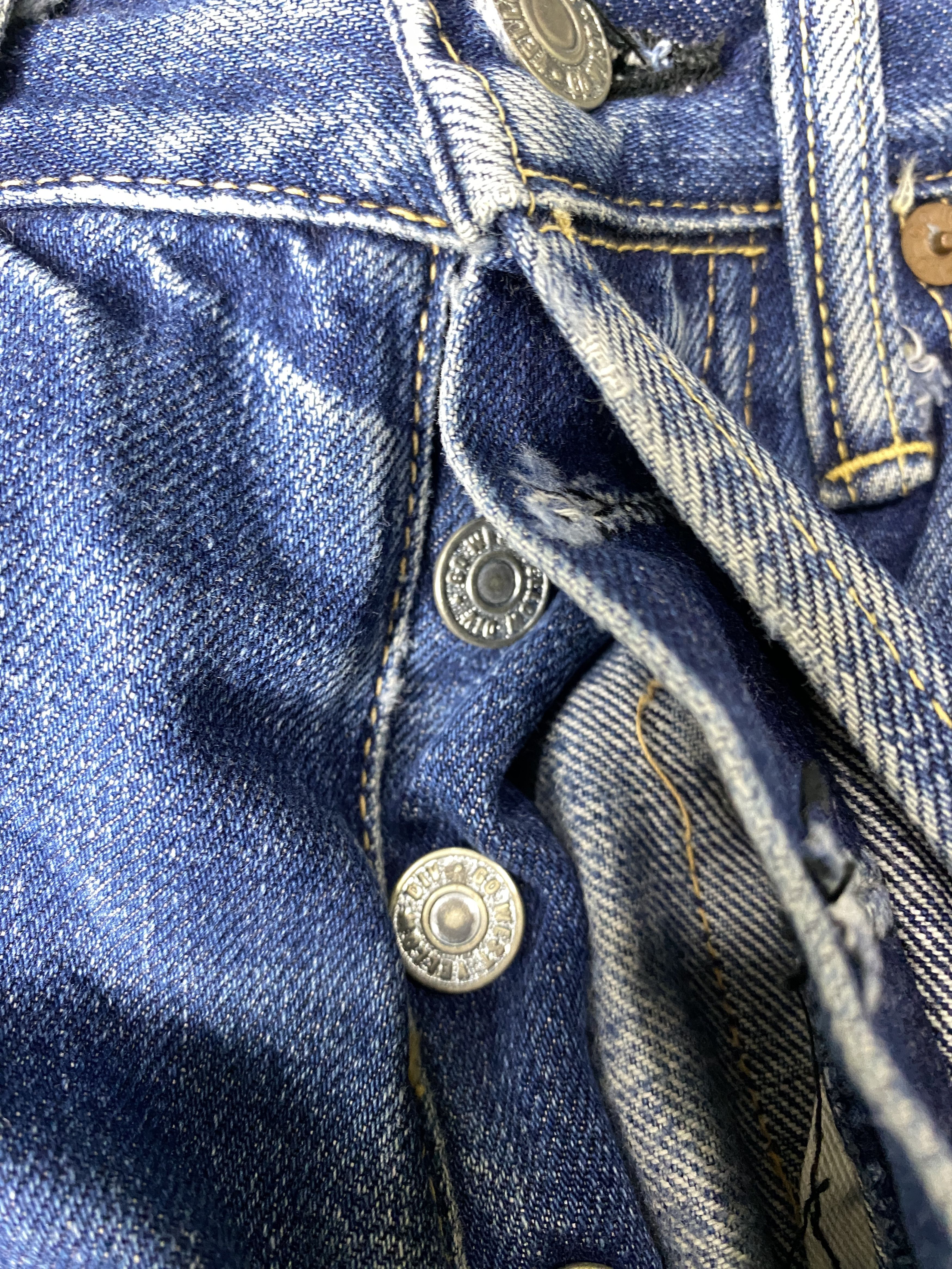Japanese Brand 💢Selvedge Vintage Go West Faded Blue Jeans CP0054 Size US 30 / EU 46 - 4 Thumbnail