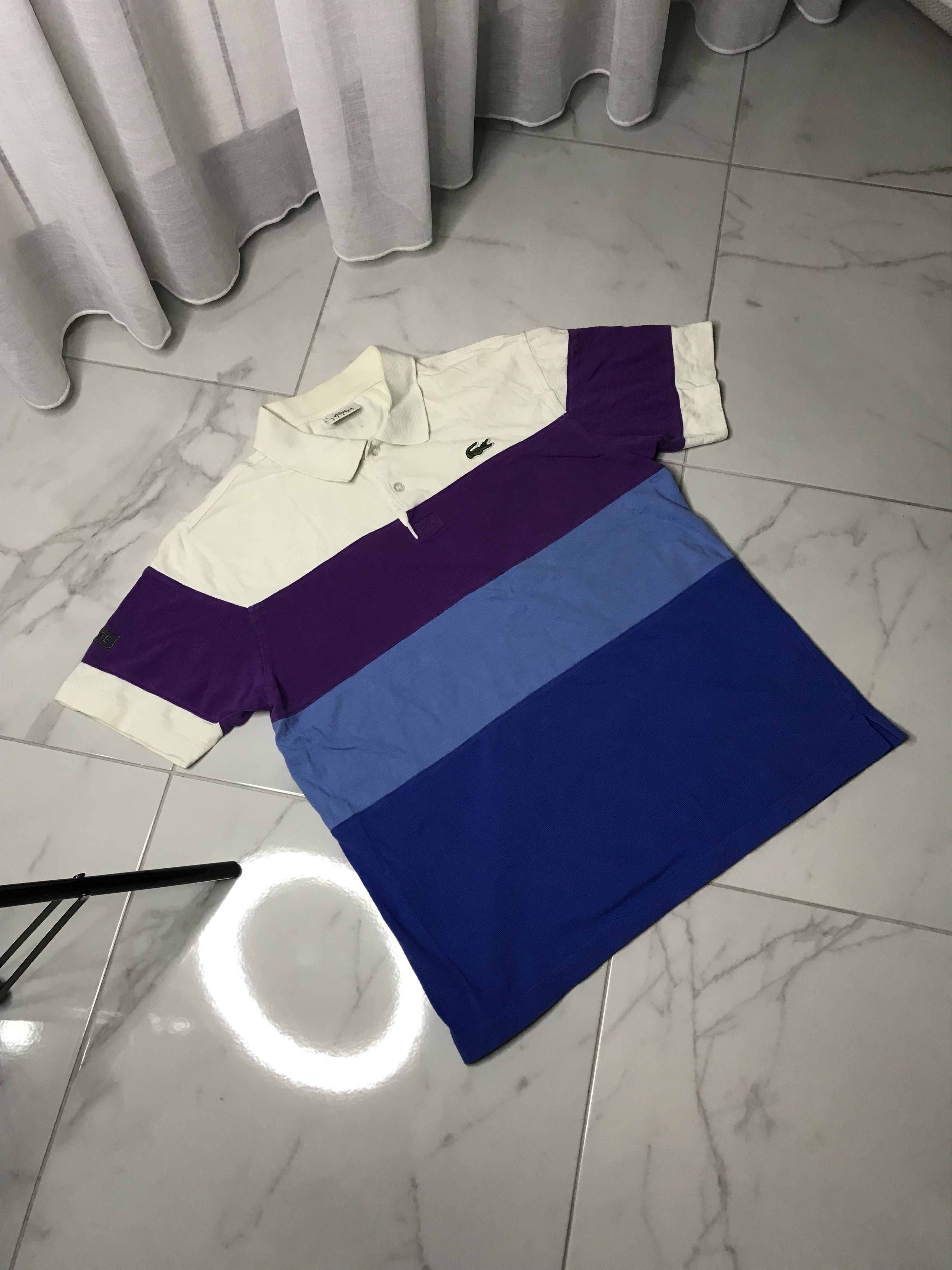 Lacoste × Vintage Lacoste Sport vintage blue polo short sleeve collared shirt Size US M / EU 48-50 / 2 - 2 Thumbnail