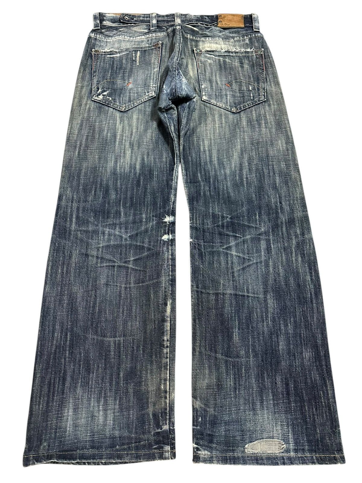 G-Star Vintage Japanese Gstar Faded Wash Distressed Baggy Jeans Size US 36 / EU 52 - 2 Thumbnail