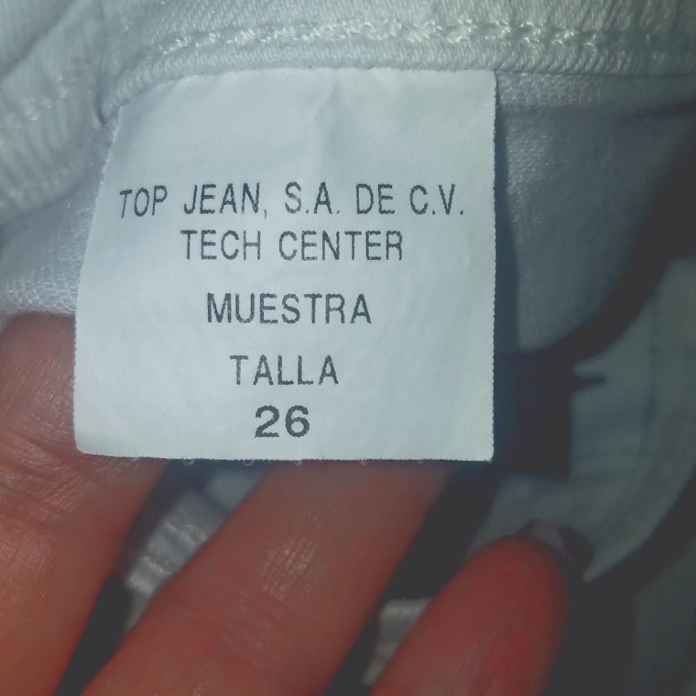 Designer Pistola White Jean's Size 26 Tall Size 26" / US 2 / IT 38 - 4 Thumbnail