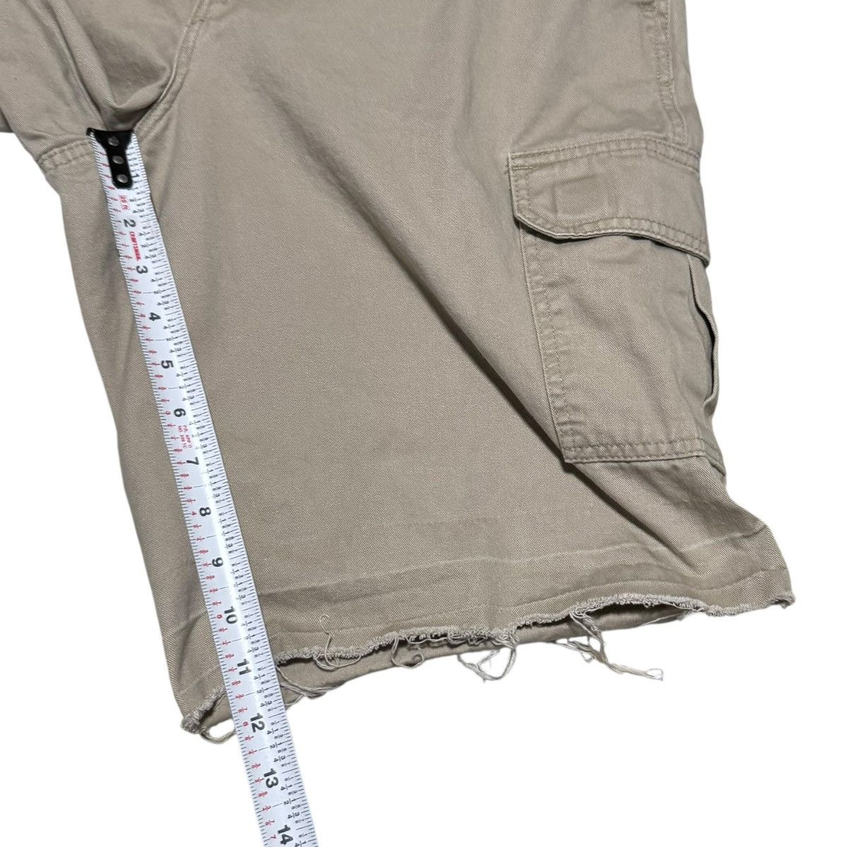 Dickies Dickies Tan/Khaki Cargo Distressed Frayed Shorts Men's 32.5 Size US 32 / EU 48 - 8 Thumbnail