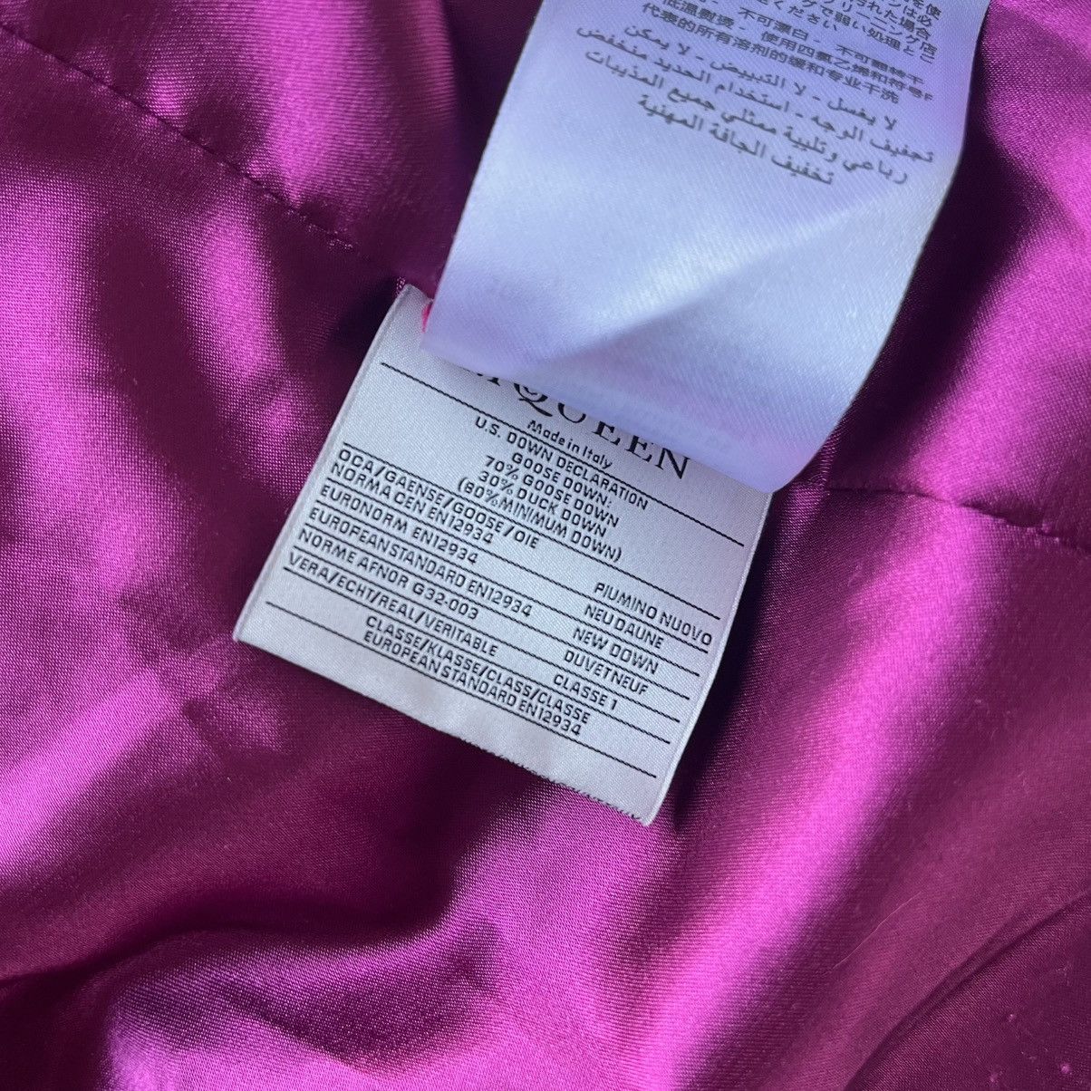 Alexander McQueen Alexander McQueen Mainline Goose Down Silk Puffer Jacket Size S / US 4 / IT 40 - 8 Thumbnail