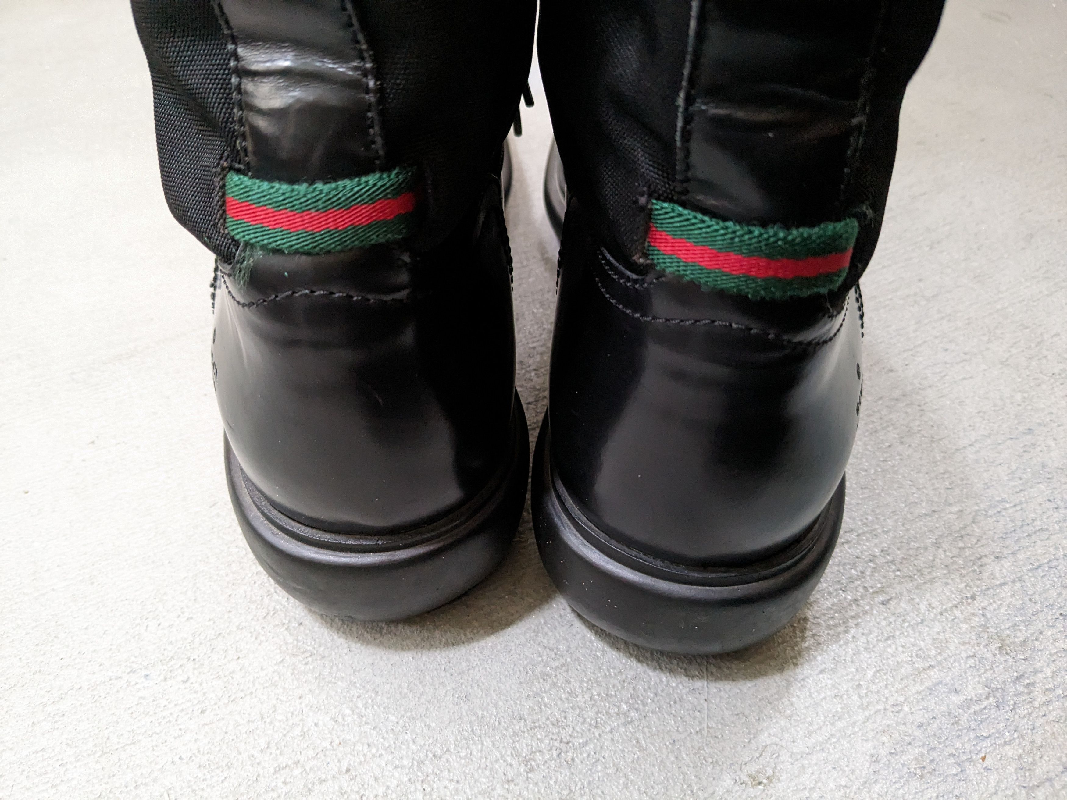 Gucci Gucci Combat Boots Size 10.5 Black Leather Buckle Duck Y2K Size US 10.5 / EU 43-44 - 15 Thumbnail